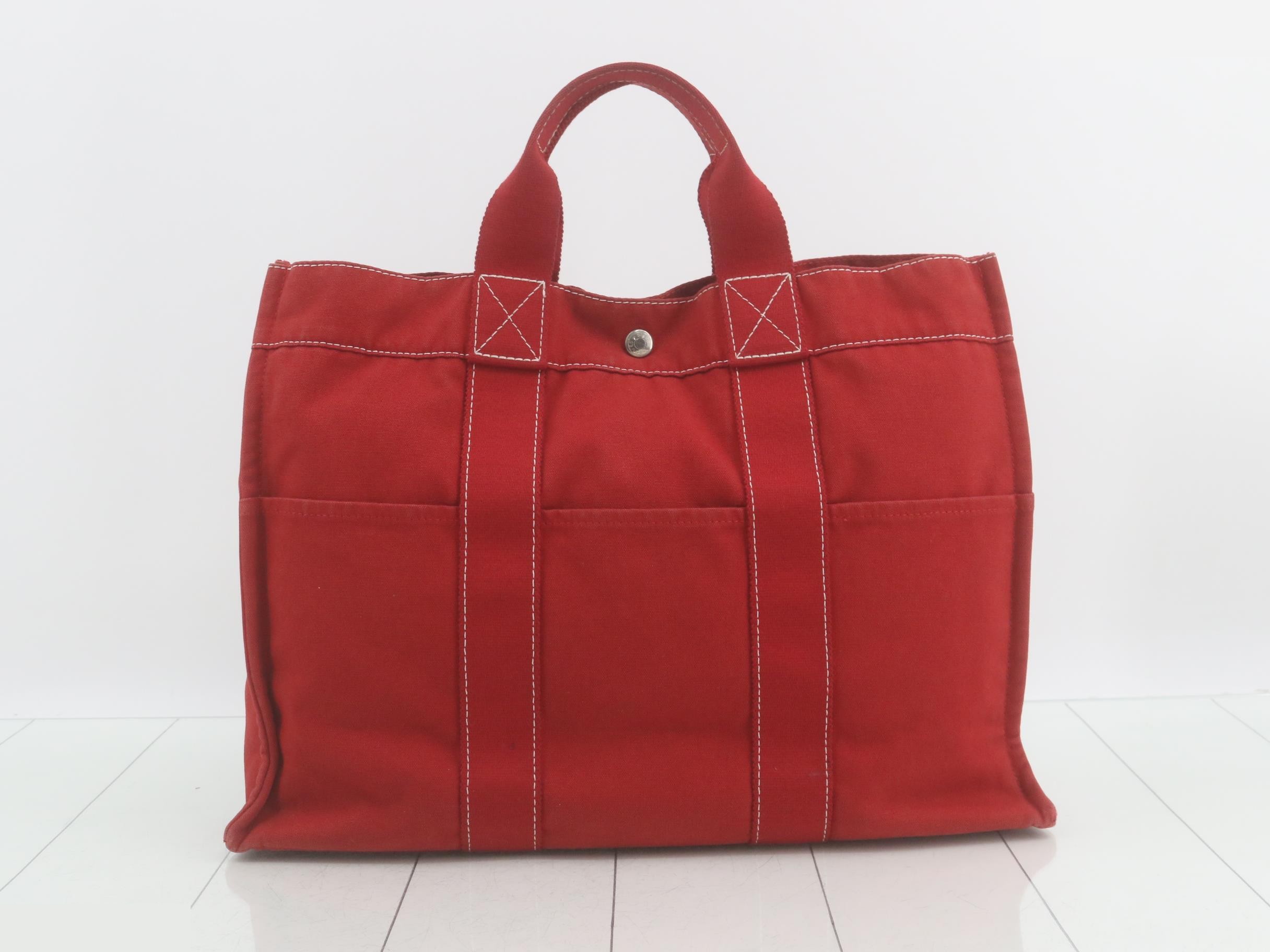 Deauville Tote Bag, Red — view 2