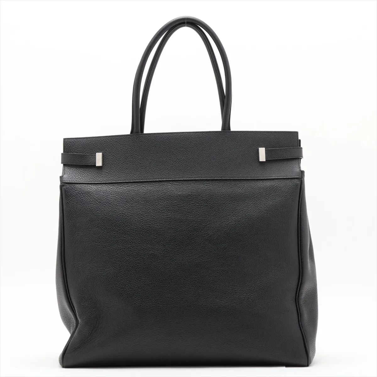 Manhattan Leather Tote Bag, Black, 757302 — view 2