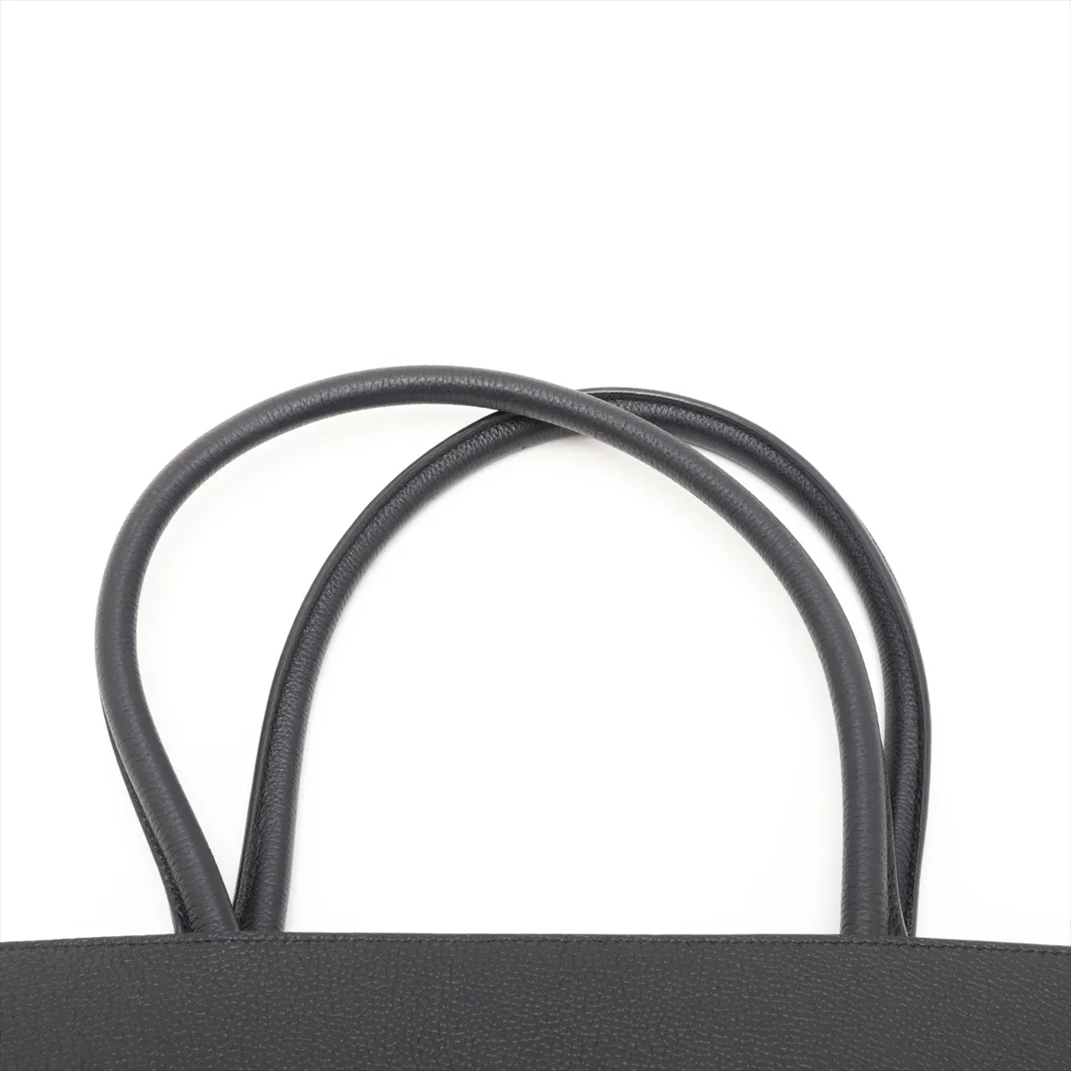 Manhattan Leather Tote Bag, Black, 757302 — view 6