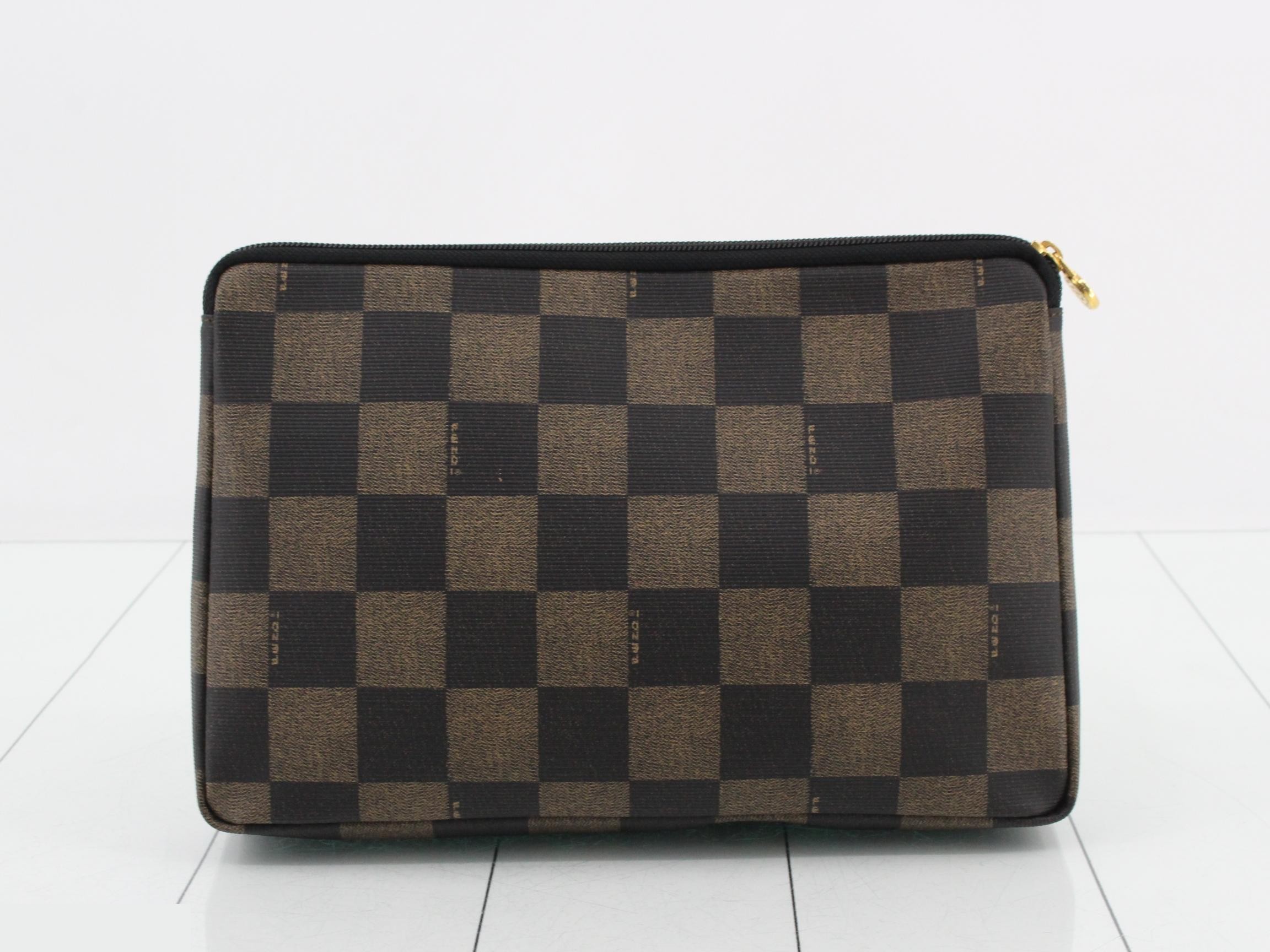 clutch bag, pequin pattern — view 2