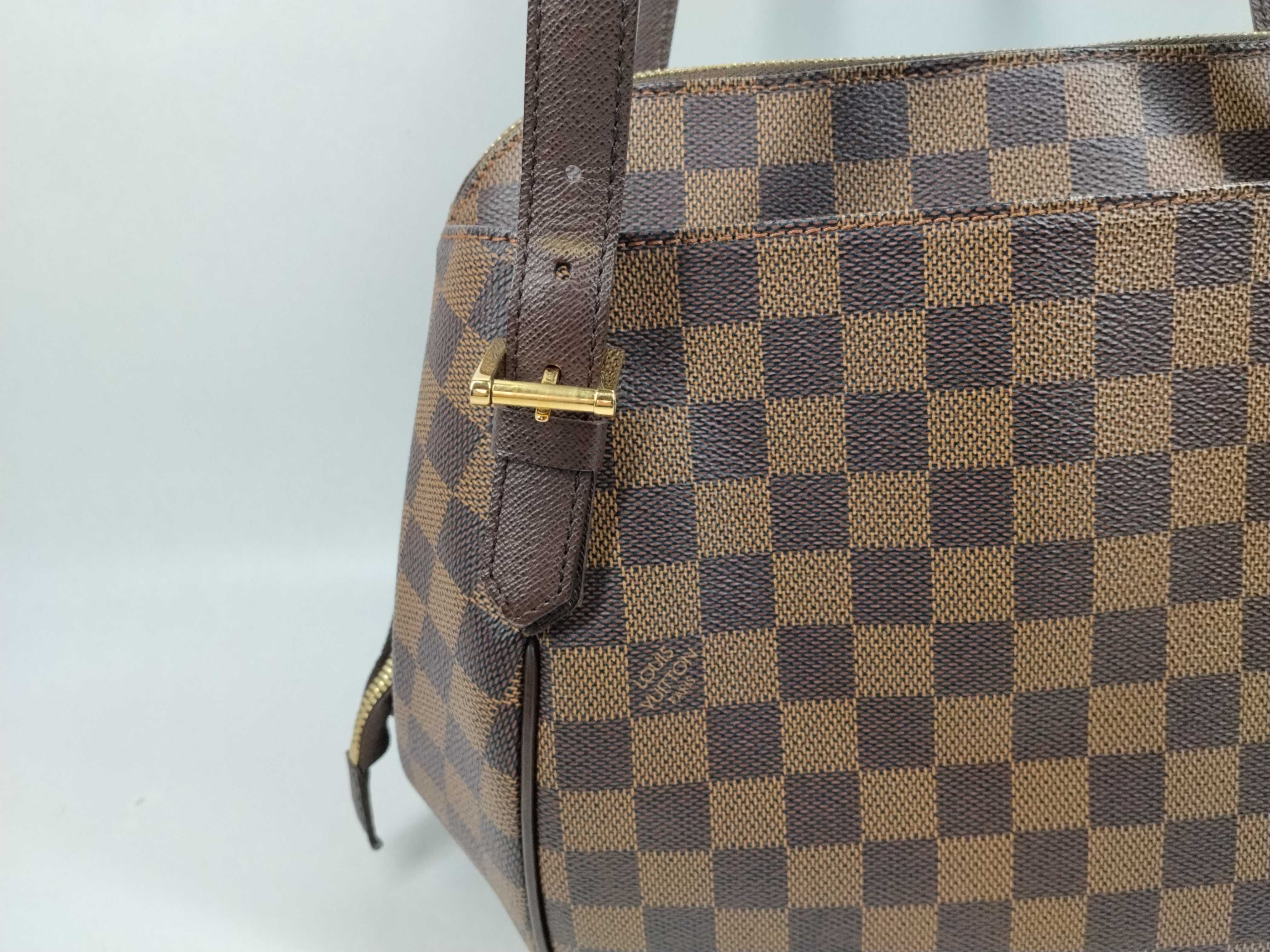 Damier Belem MM N51174 Brown PVC Leather Handbag Tote Bag — view 3