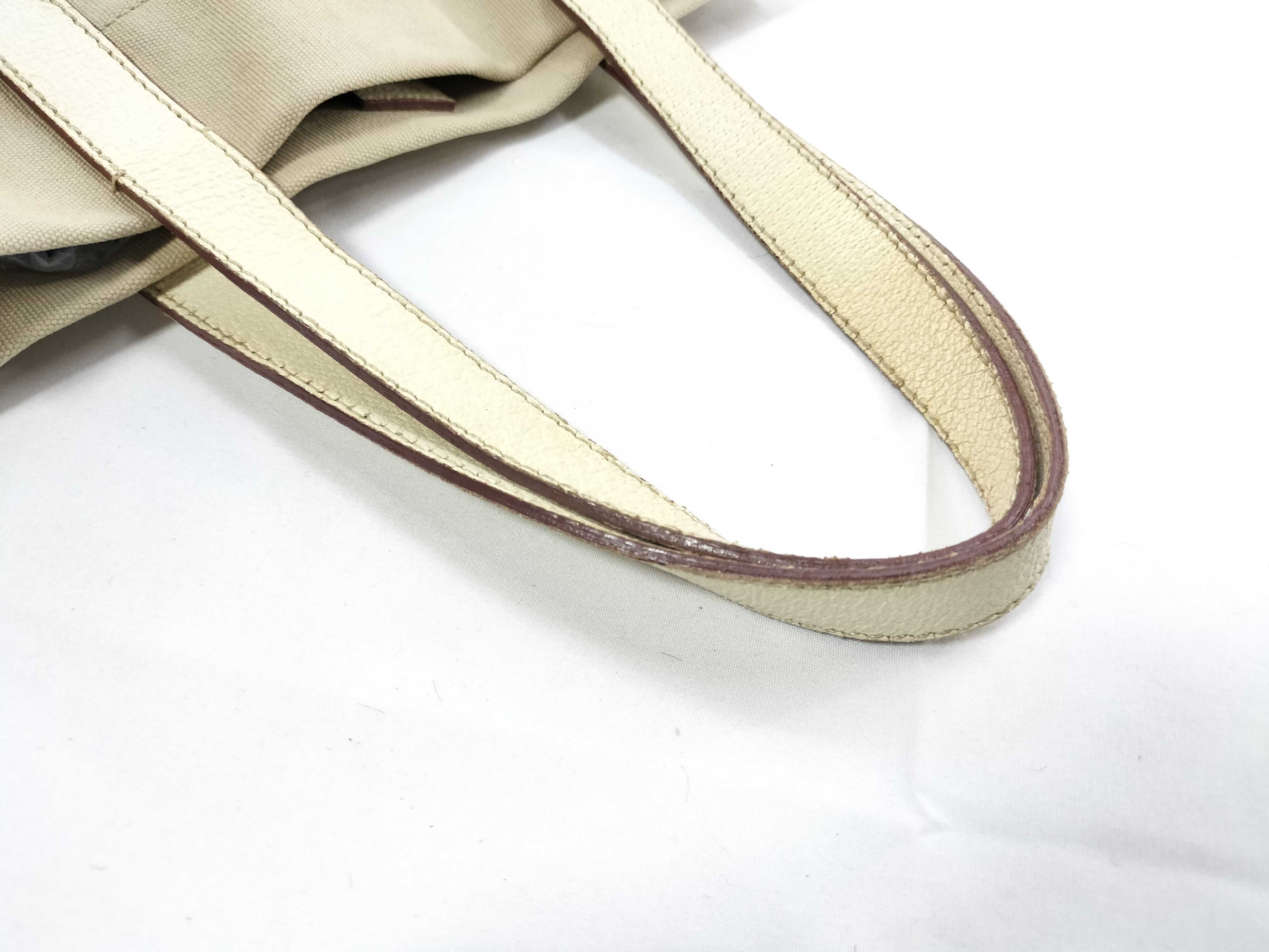 Canvas Handbag Beige Tote Bag — view 3
