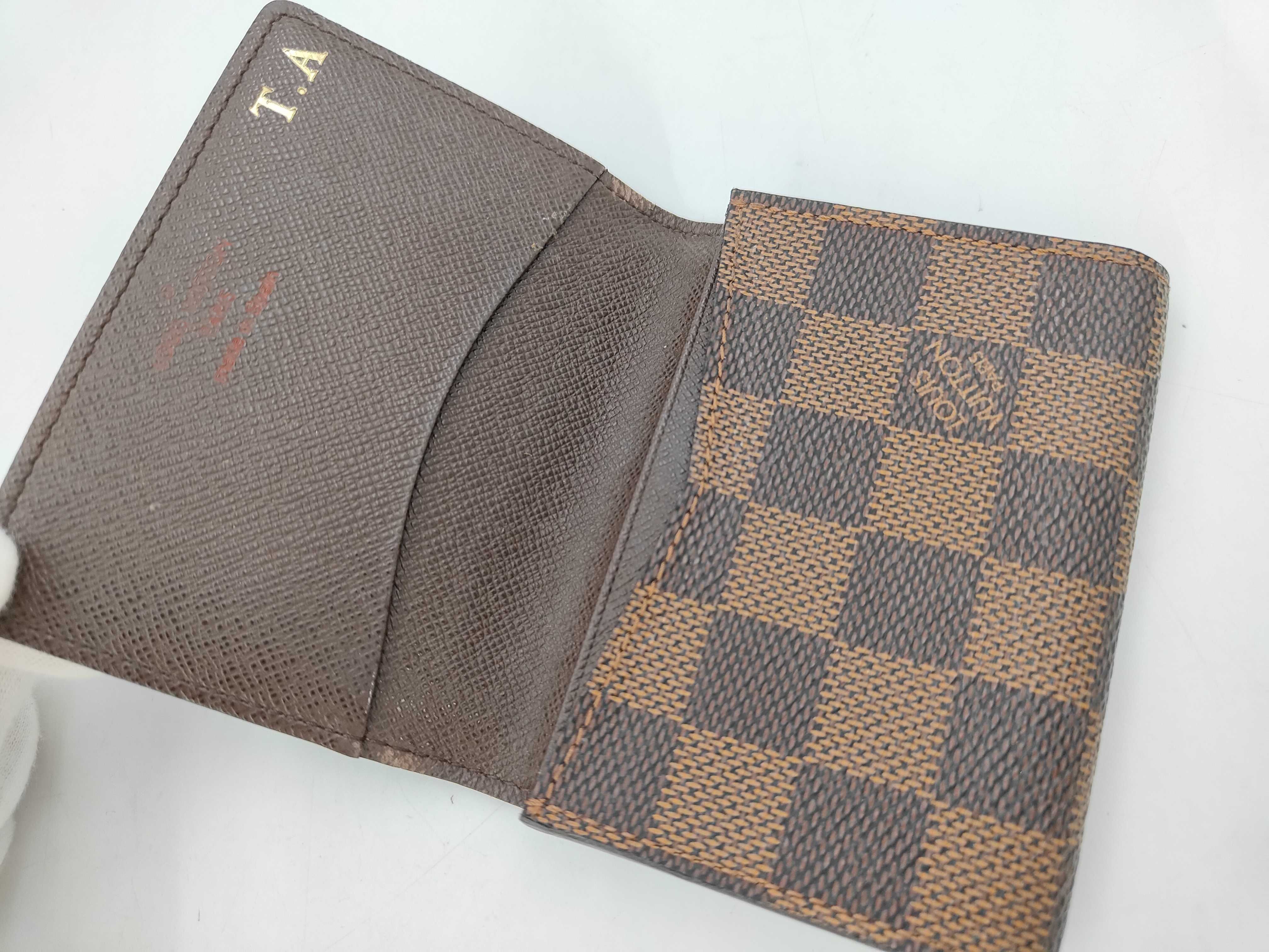 Damier Enveloppe Carte de Visite Damier Ebene Card Case — view 7