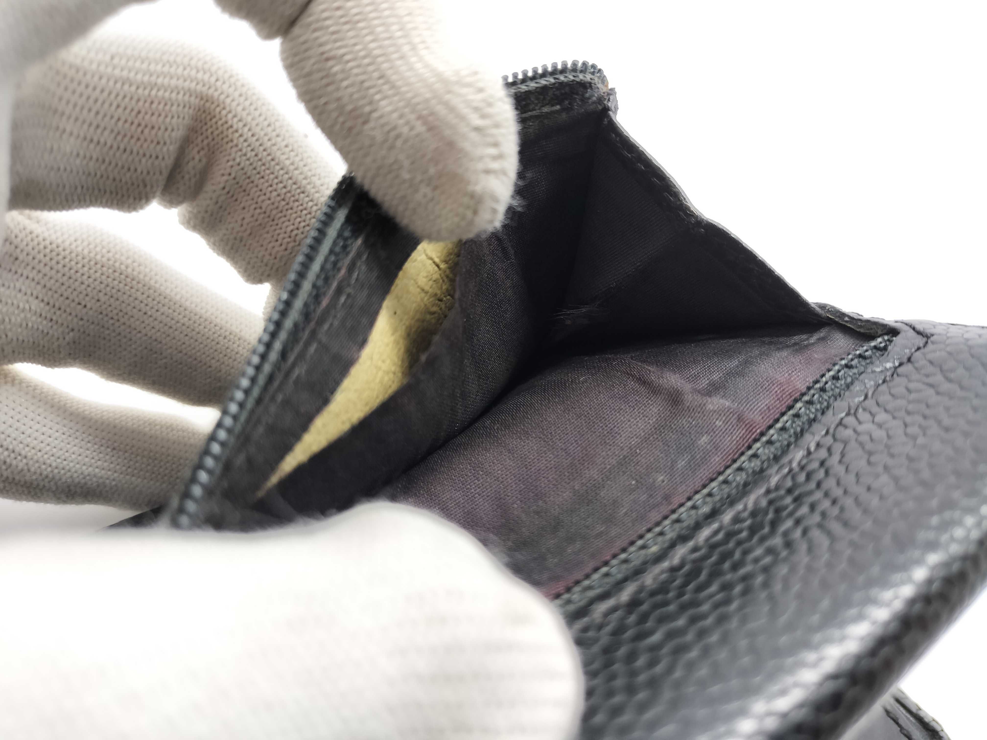 Caviar Skin Folding Wallet with Coco Mark — view 14