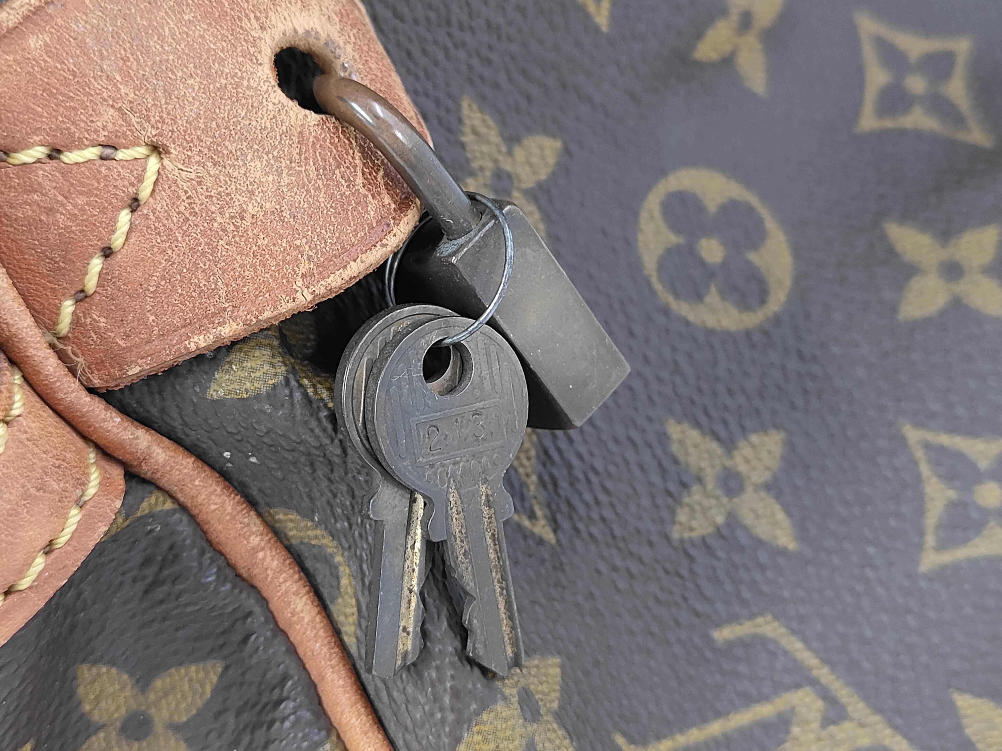 Monogram Vuitton Saxophone Souple 55 M41622 Boston Bag — view 7