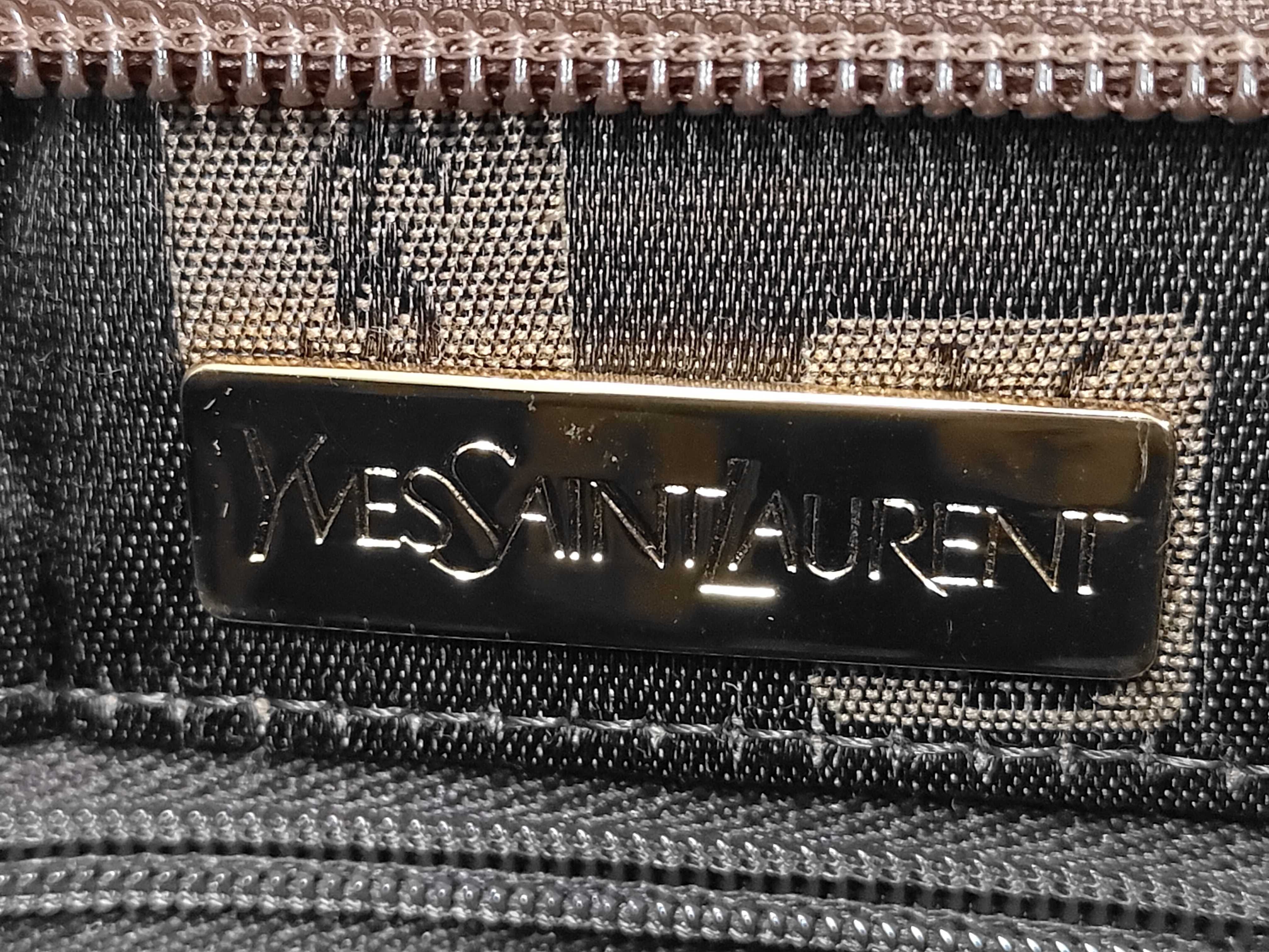 vintage tweed and PVC clutch bag — view 7