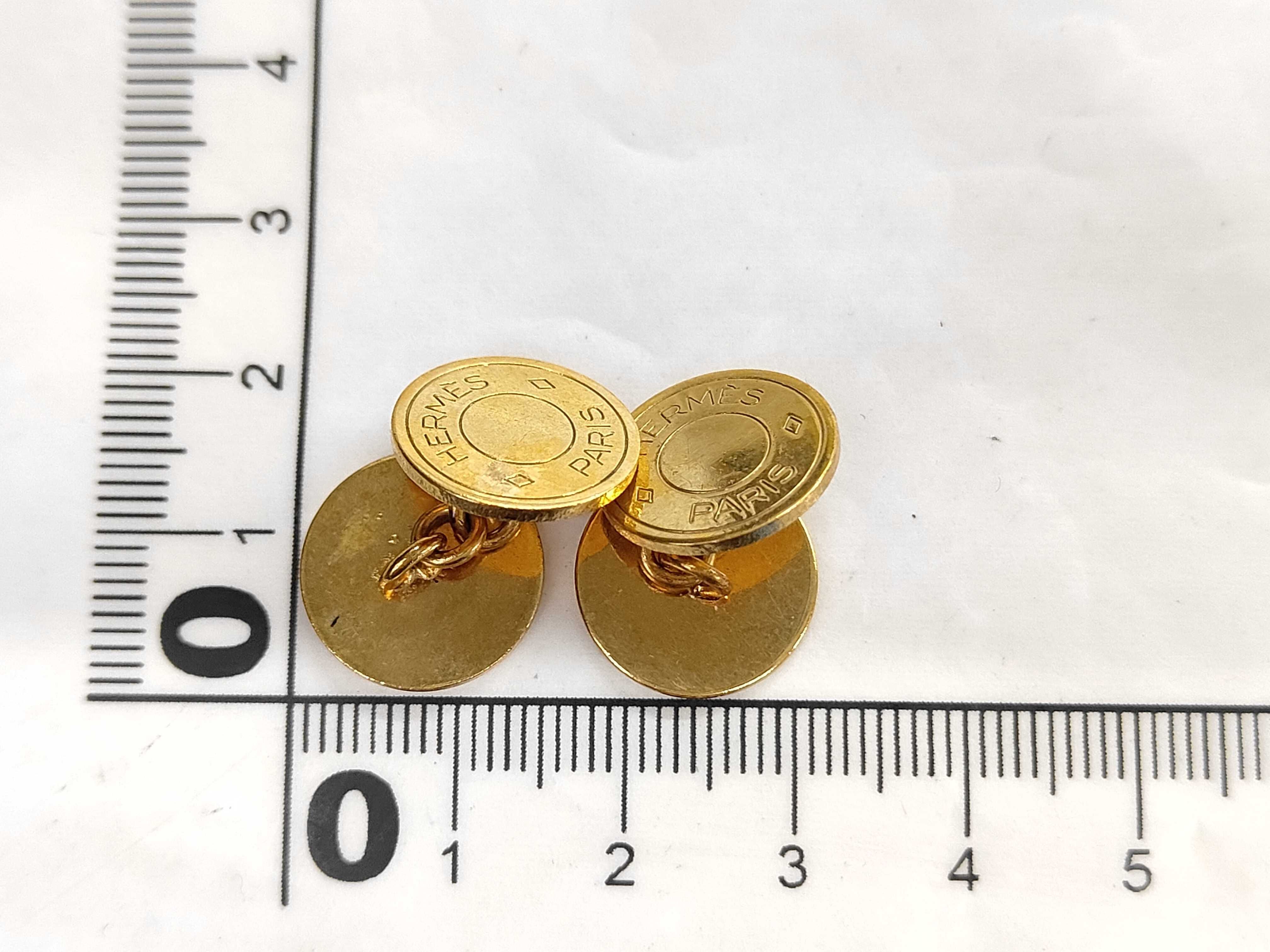 cufflinks, color: gold, tie clip/cufflinks — view 5
