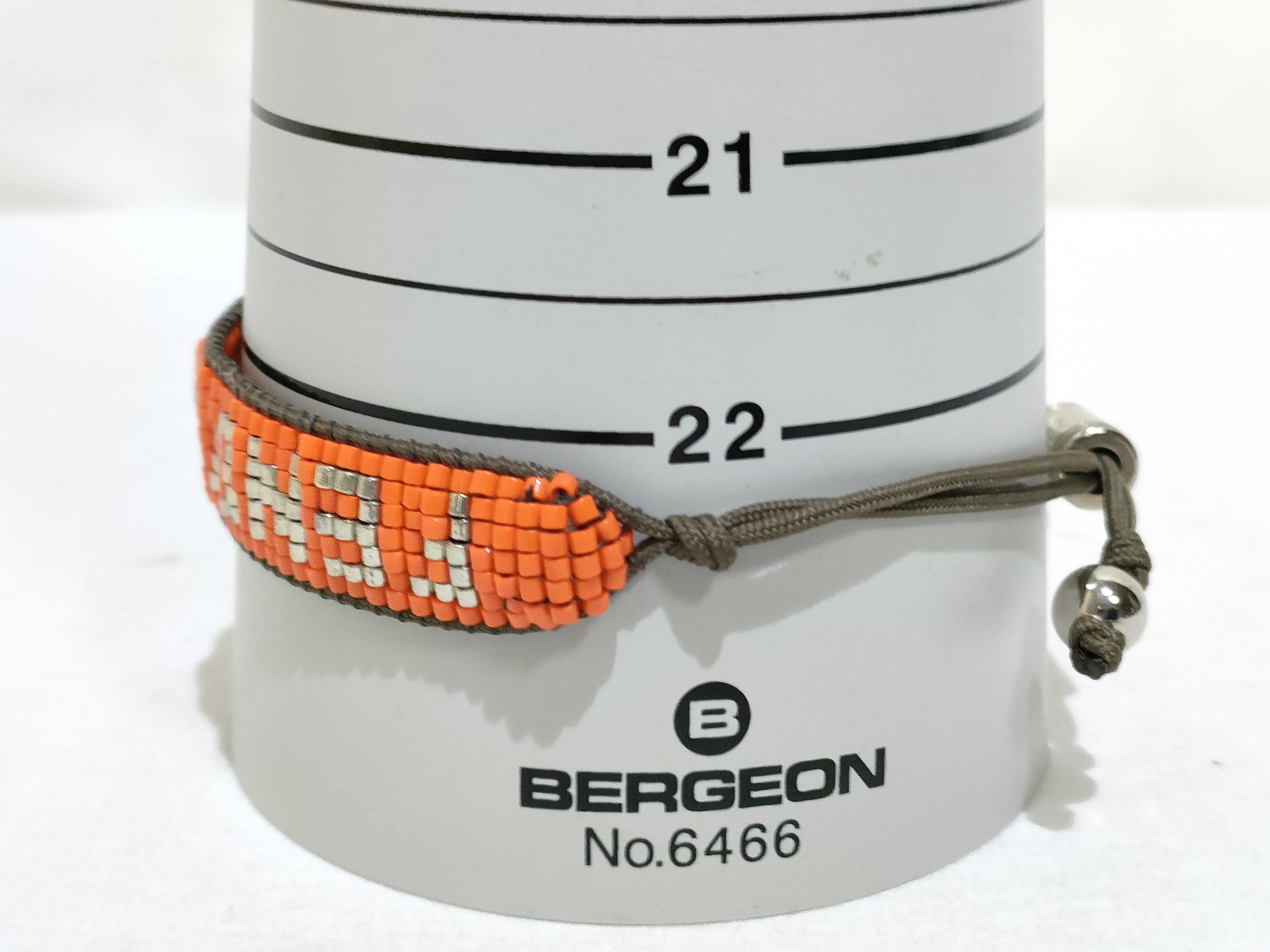 Signature Bracelet, Beaded, Orange Bracelet/Bangle — view 5