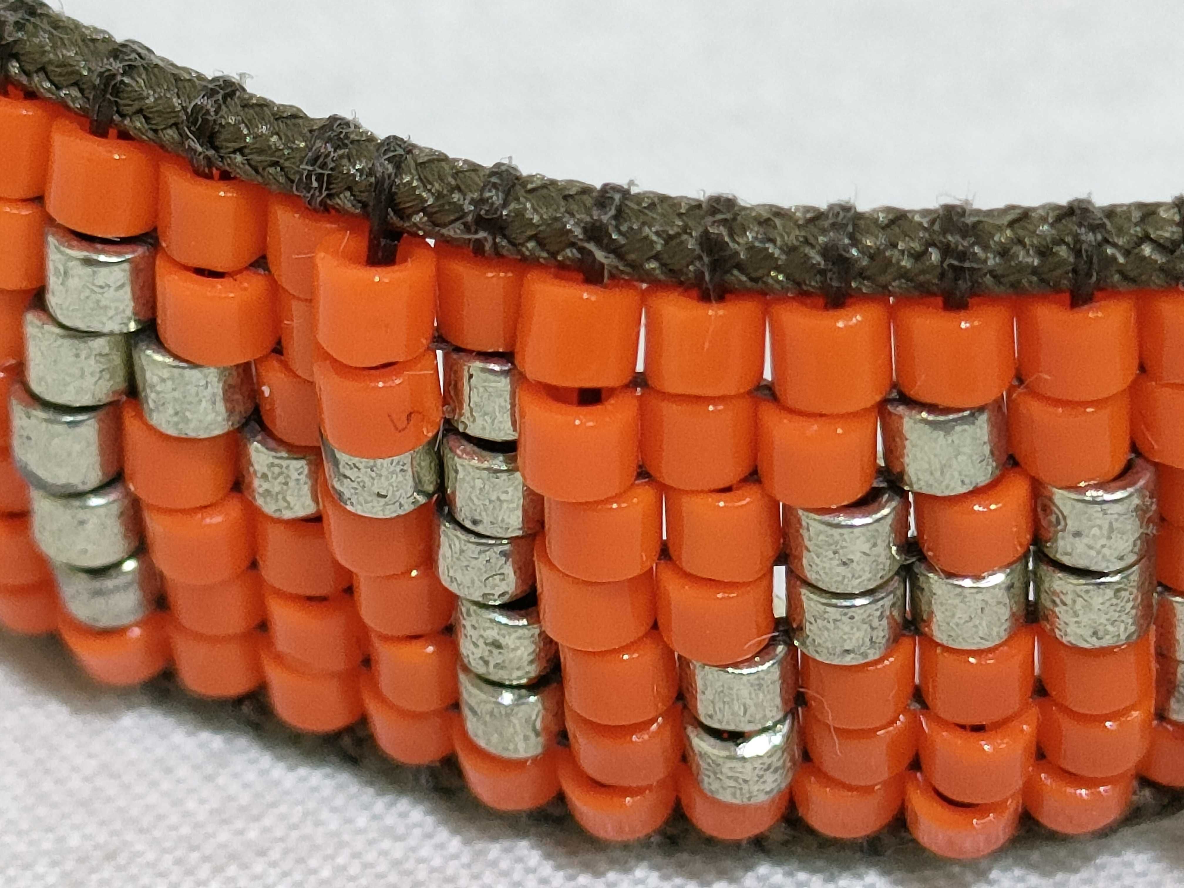 Signature Bracelet, Beaded, Orange Bracelet/Bangle — view 7