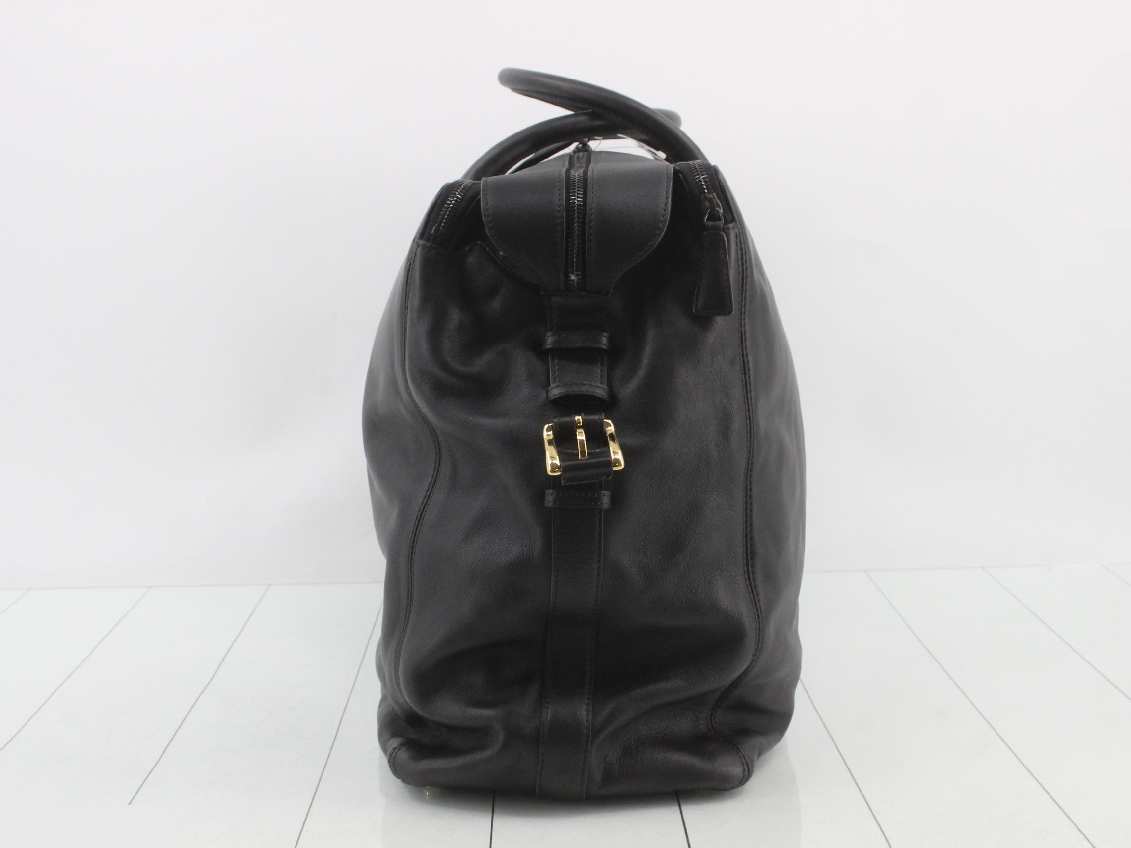 Boston bag, lambskin, black, serial number 5, 5860722 — view 4