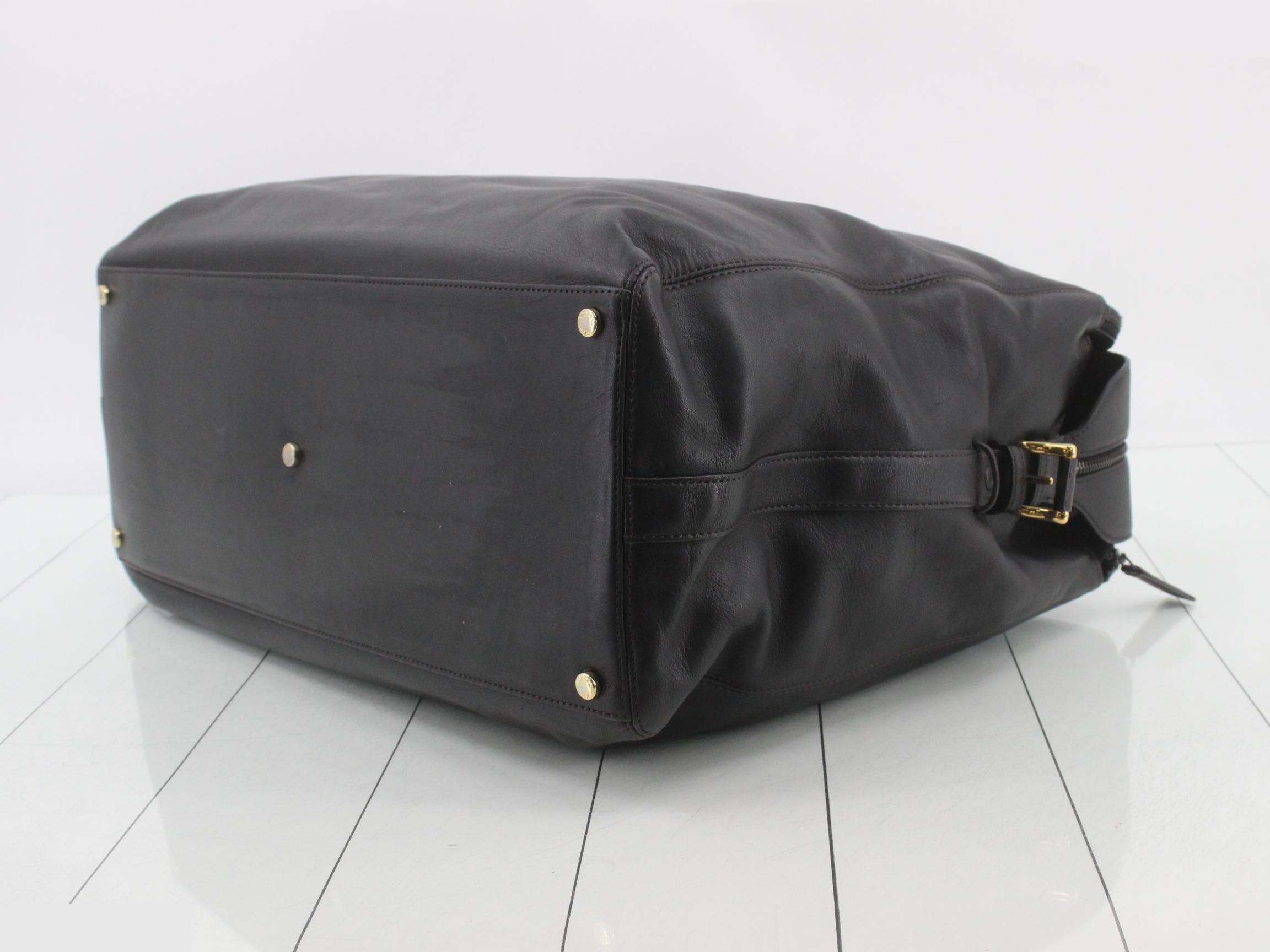 Boston bag, lambskin, black, serial number 5, 5860722 — view 6