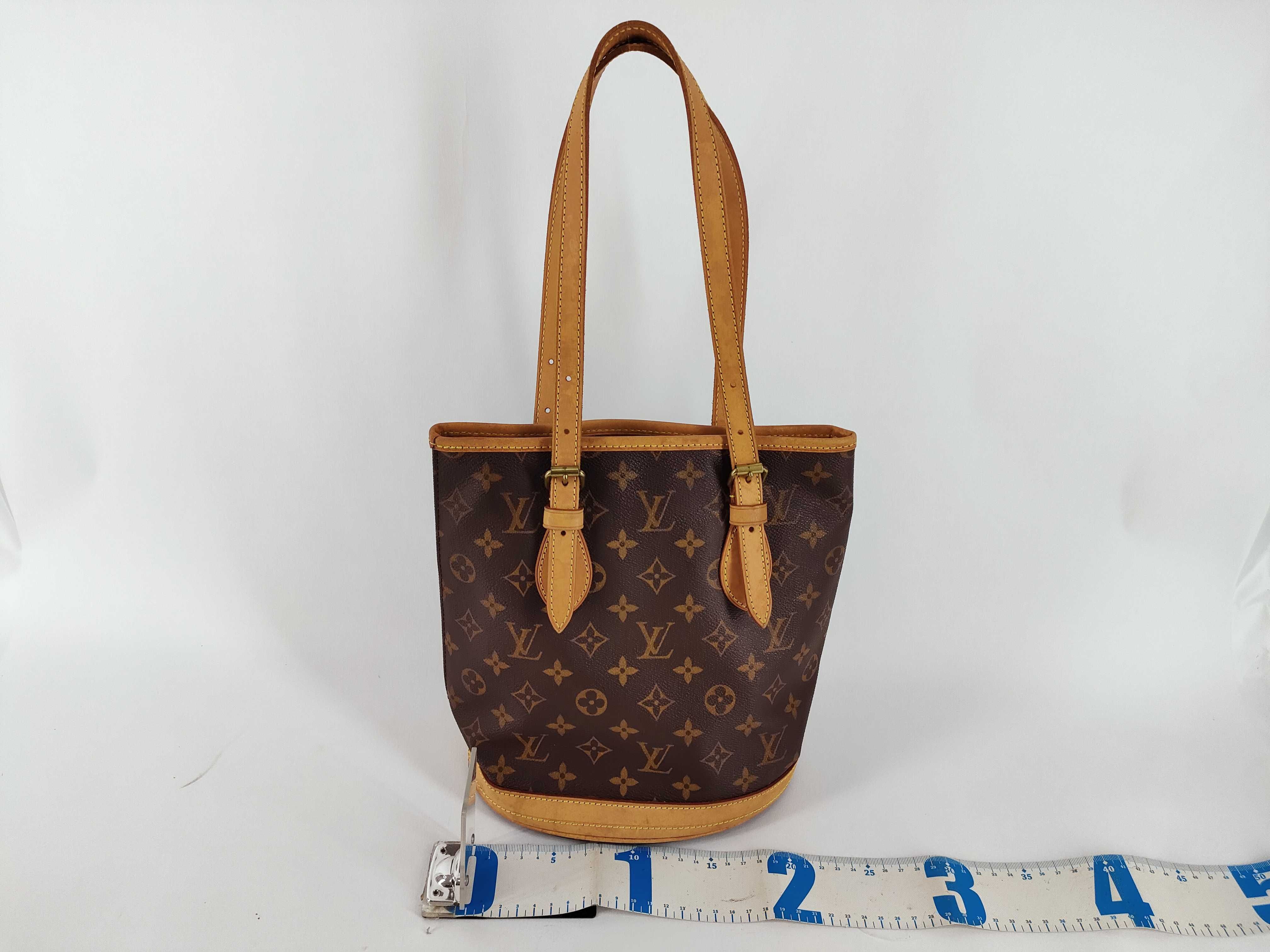 Monogram Vuitton Bucket PM Tote Bag — view 2