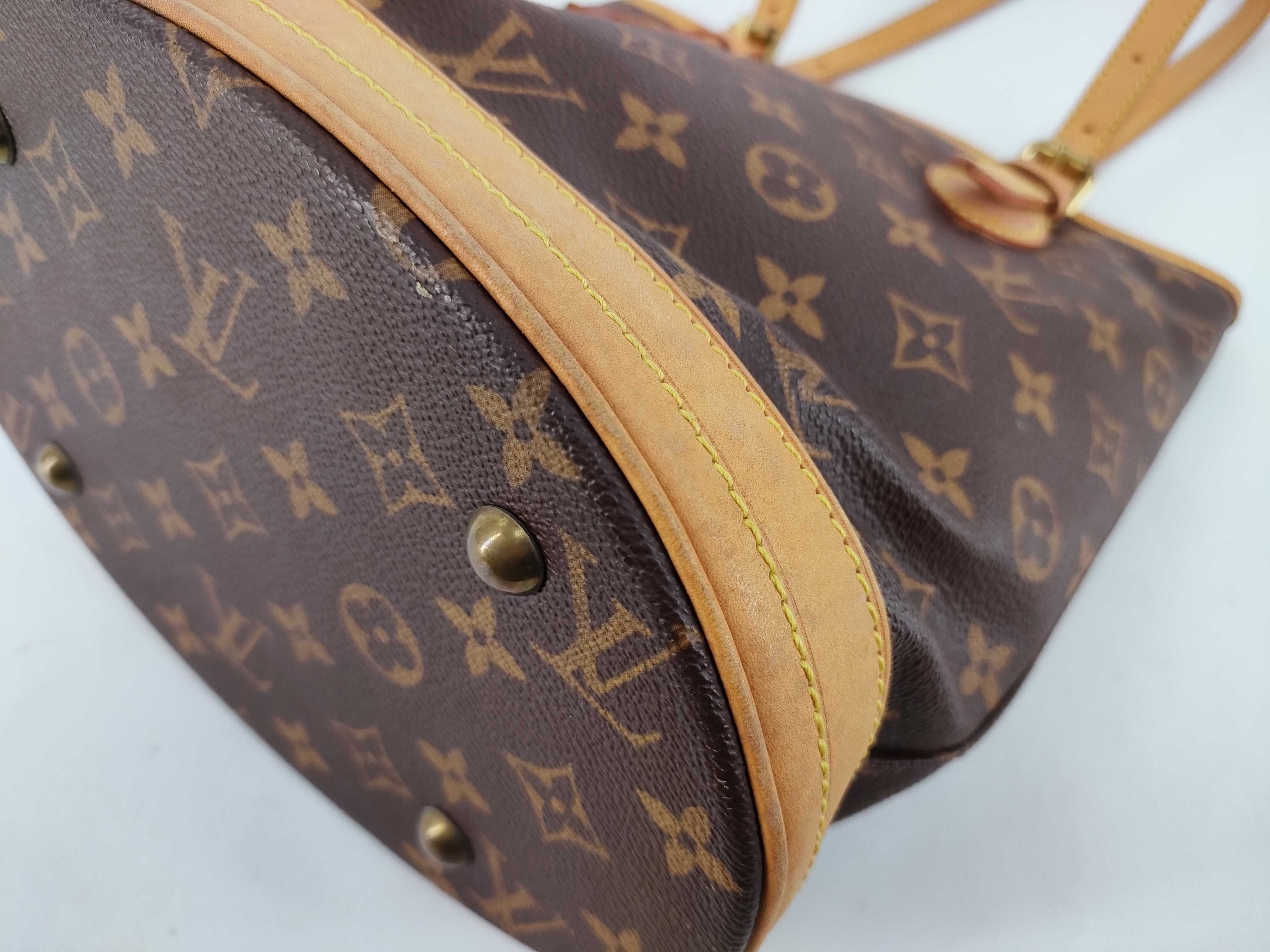 Monogram Vuitton Bucket PM Tote Bag — view 6