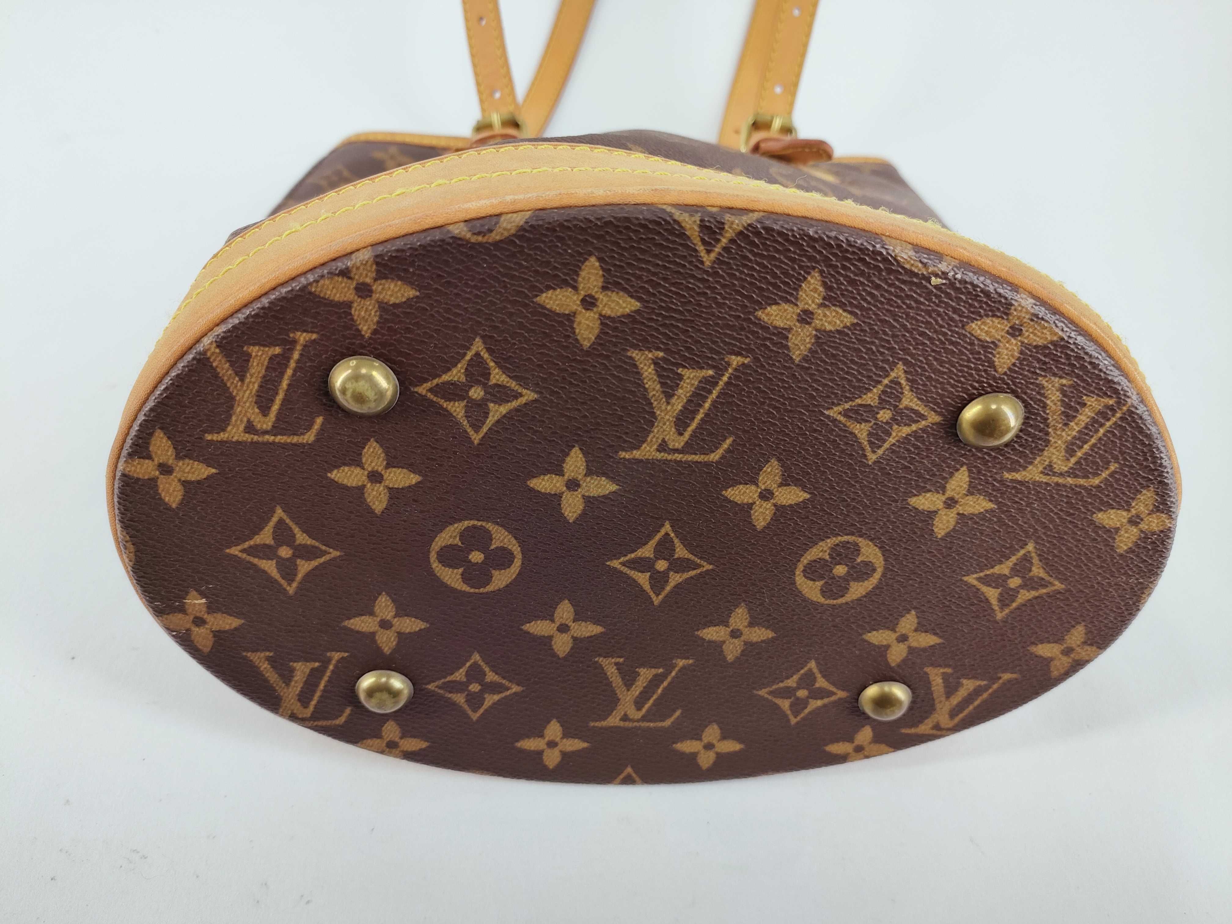 Monogram Vuitton Bucket PM Tote Bag — view 7