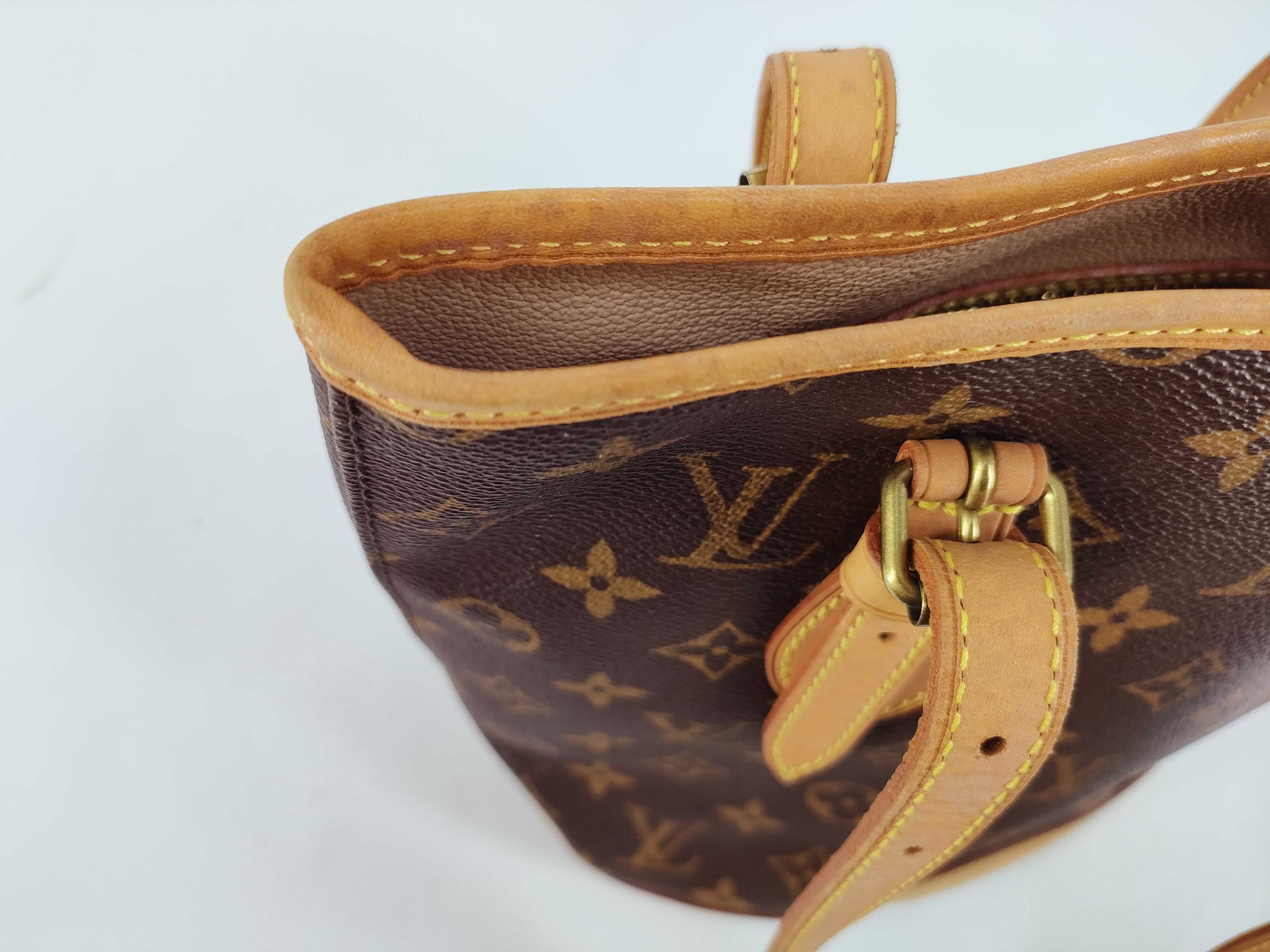 Monogram Vuitton Bucket PM Tote Bag — view 8