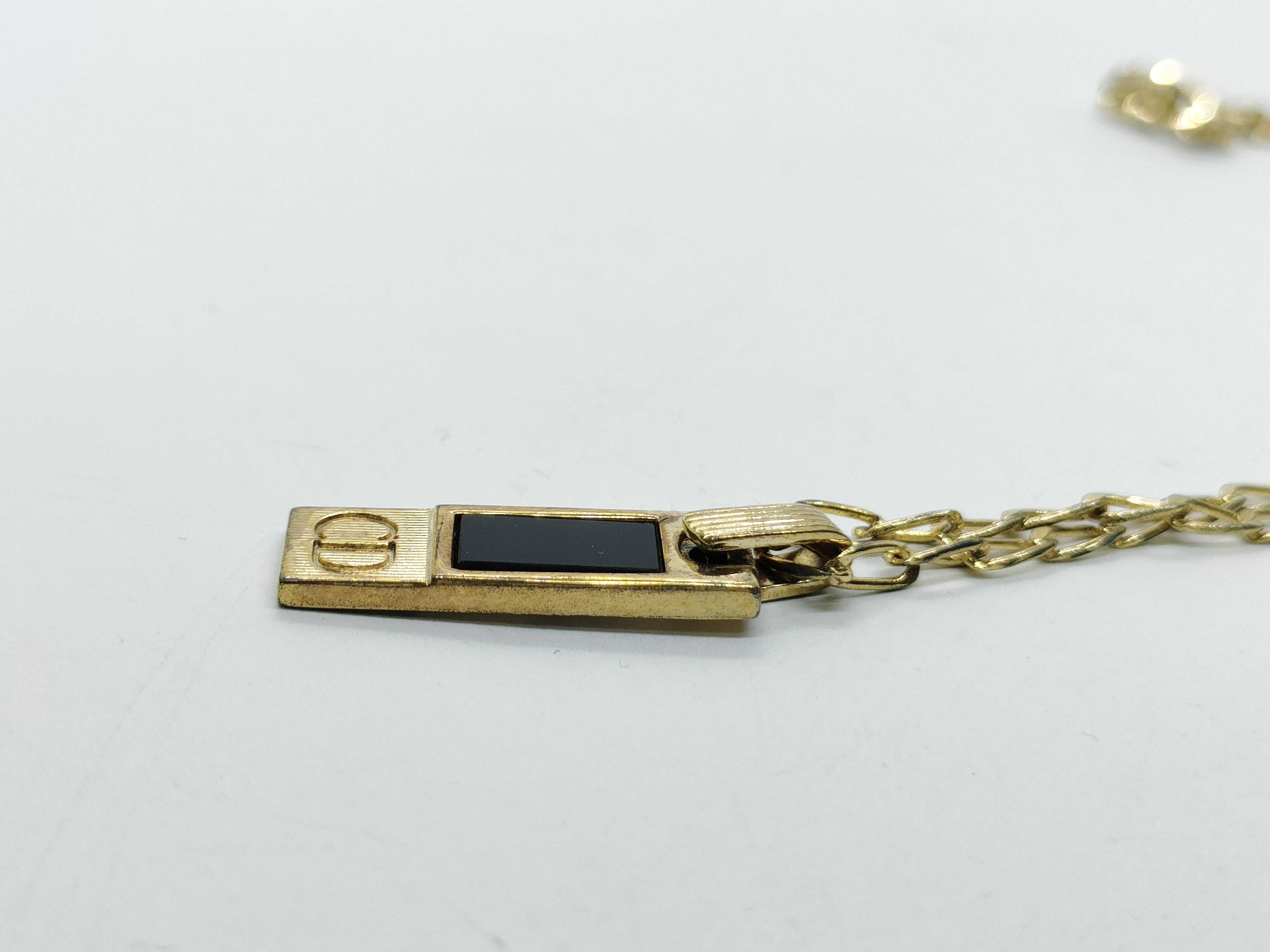 CD Logo Plate Necklace 8.1g Necklace — view 3