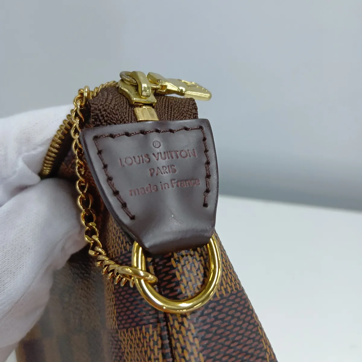 Damier Mini Pochette Accessoires N58009 SF5109 Brown — view 10
