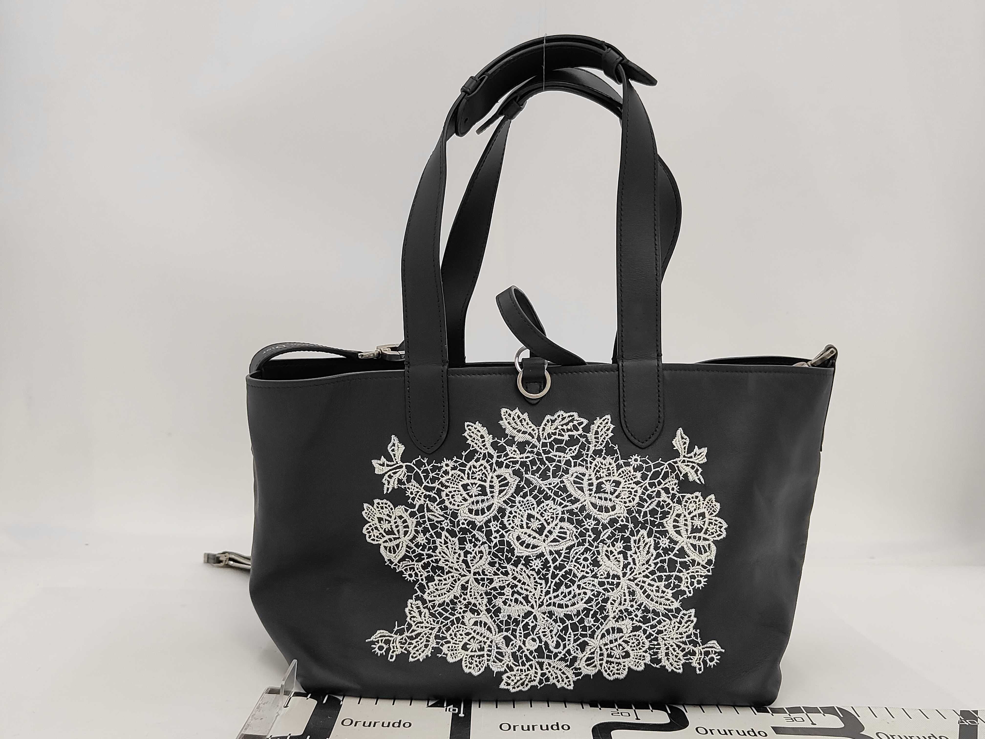 Zonel Green Embroidery Pouch Black Silver Button Shoulder Bag — view 2
