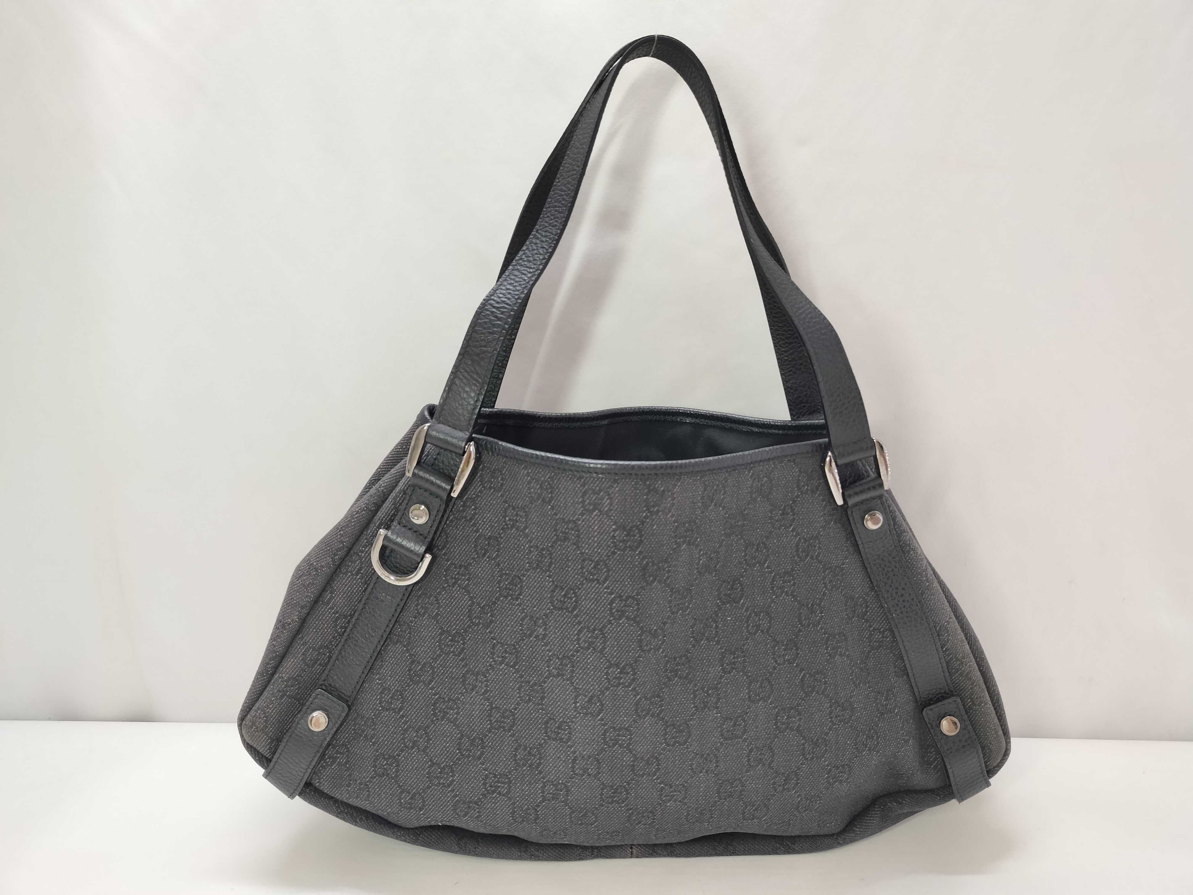 GG Canvas Black Canvas GG Monogram Shoulder Bag Tote Bag