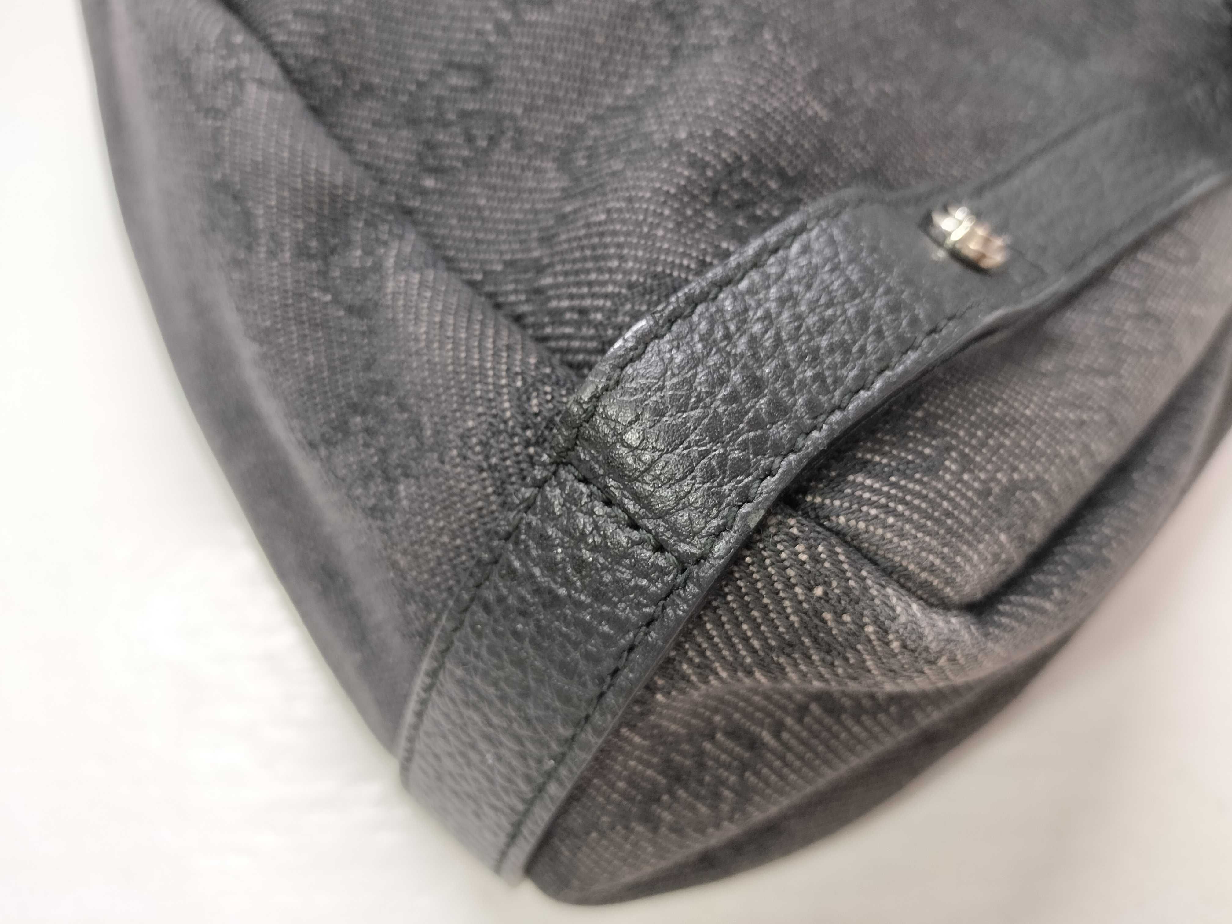 GG Canvas Black Canvas GG Monogram Shoulder Bag Tote Bag — view 6