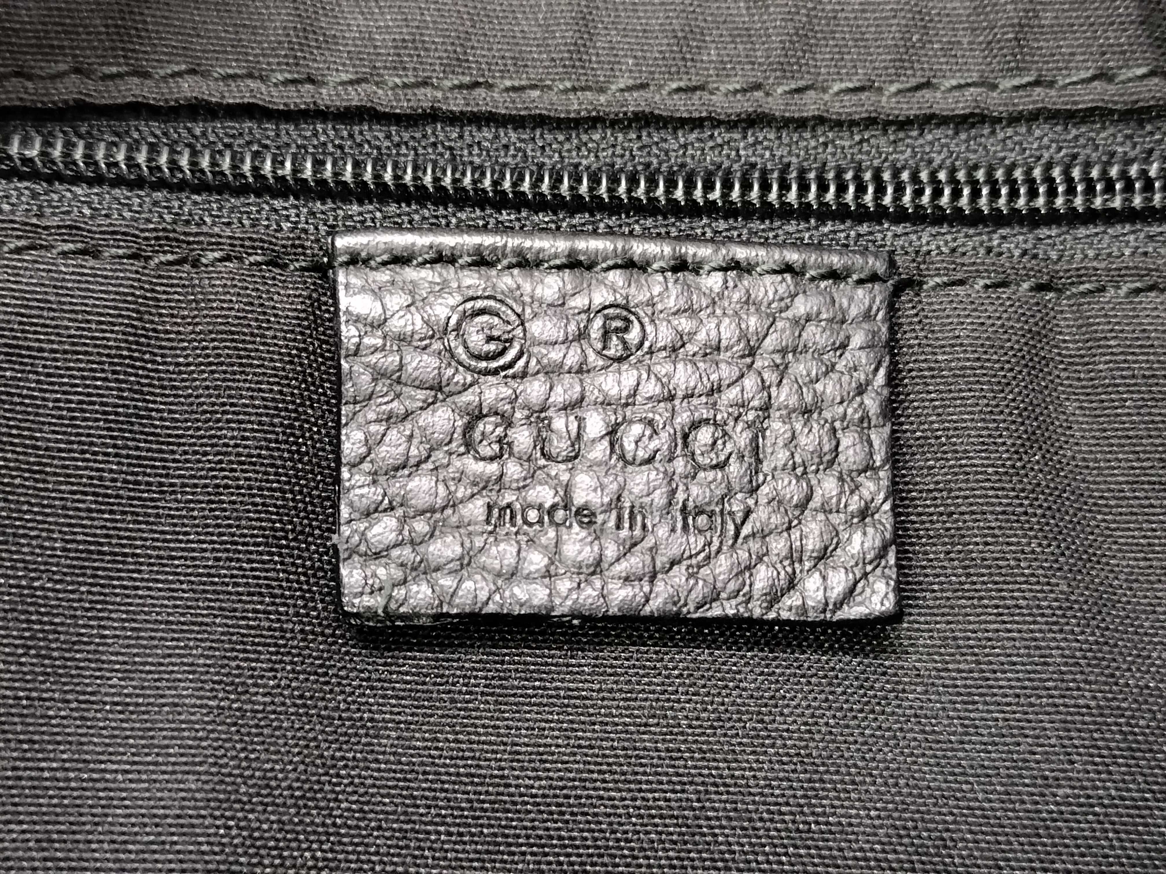 GG Canvas Black Canvas GG Monogram Shoulder Bag Tote Bag — view 8