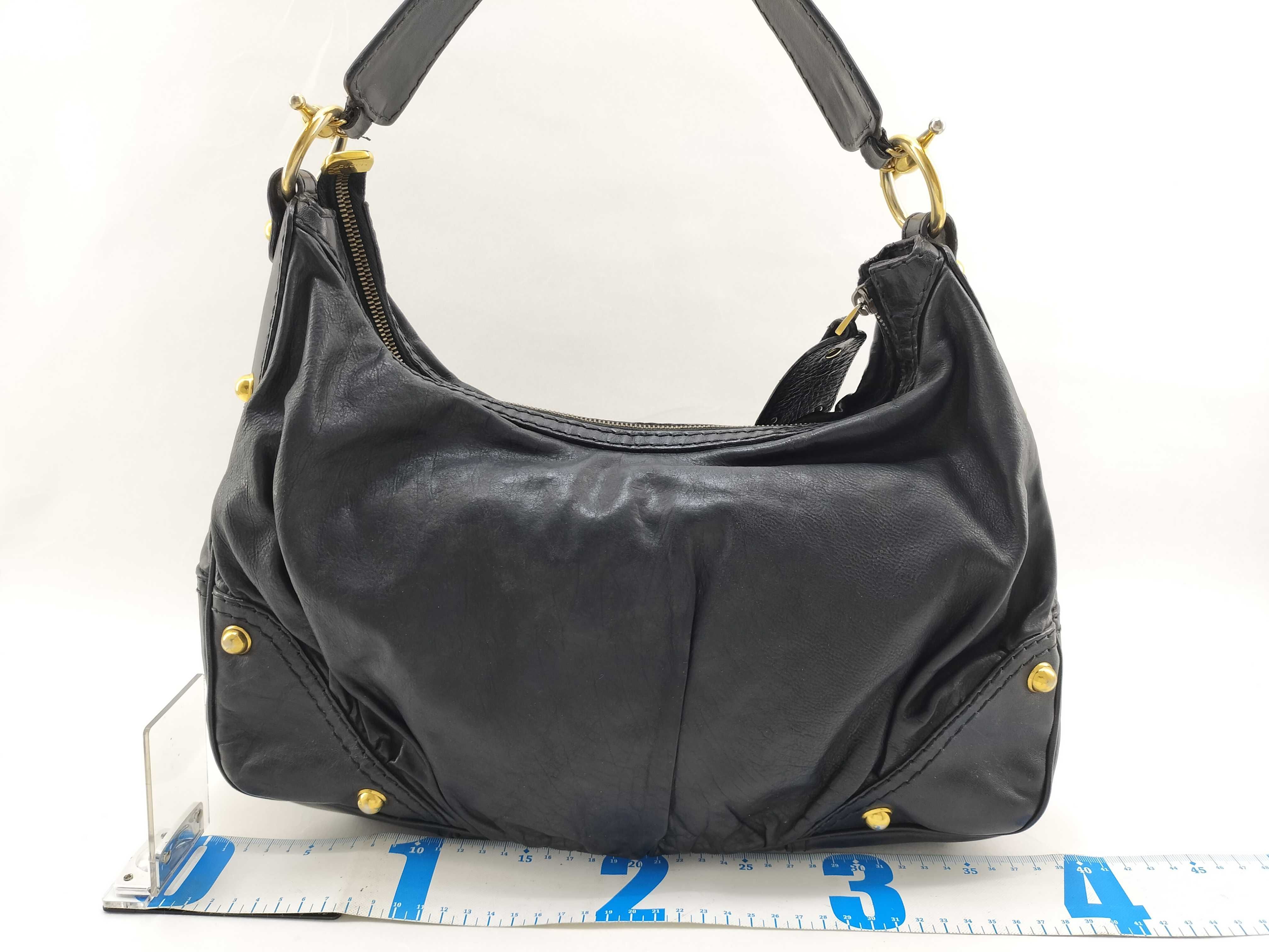 One-Shoulder Bag, Leather, Black, 211966 (Shoulder Bag) — view 2