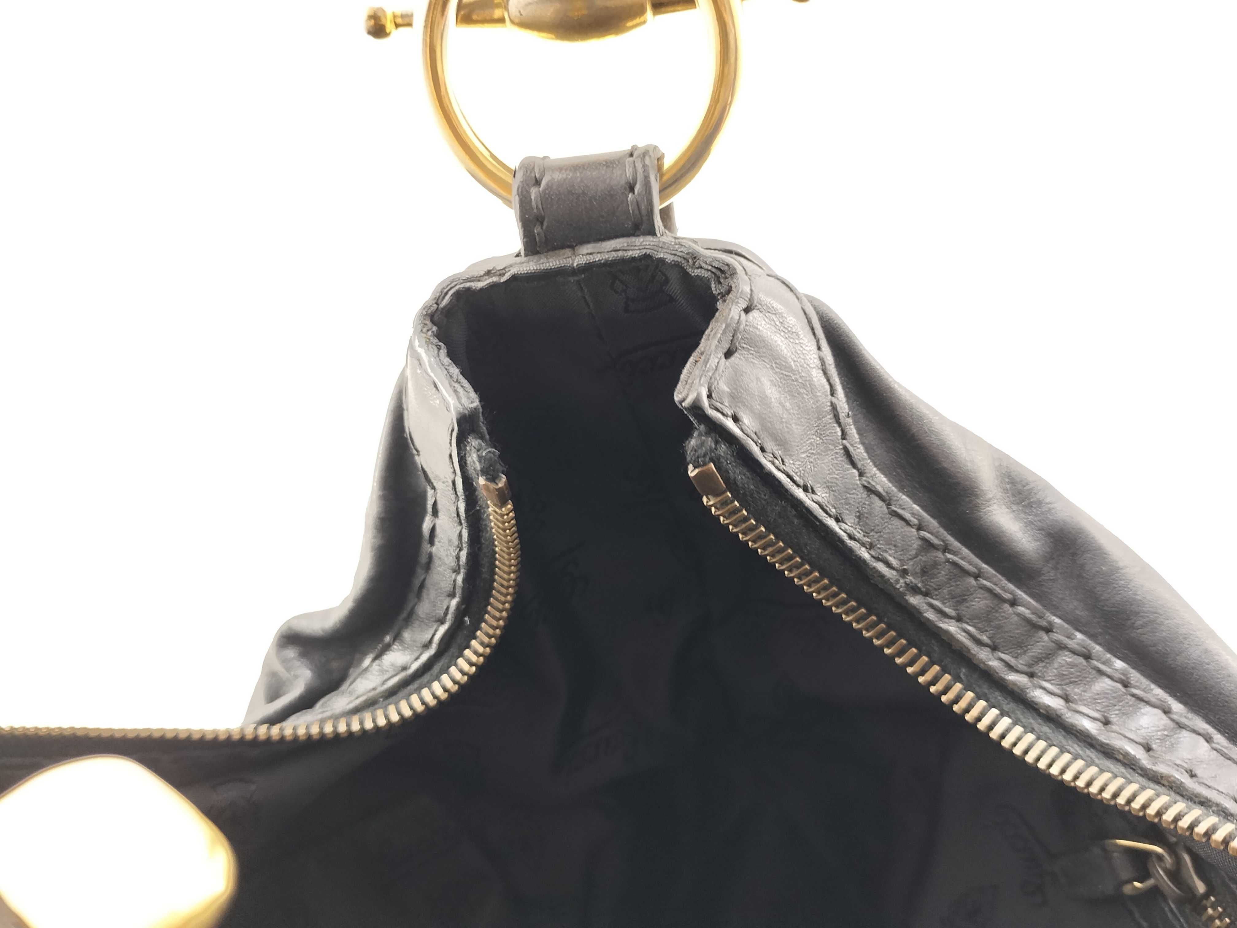 One-Shoulder Bag, Leather, Black, 211966 (Shoulder Bag) — view 12