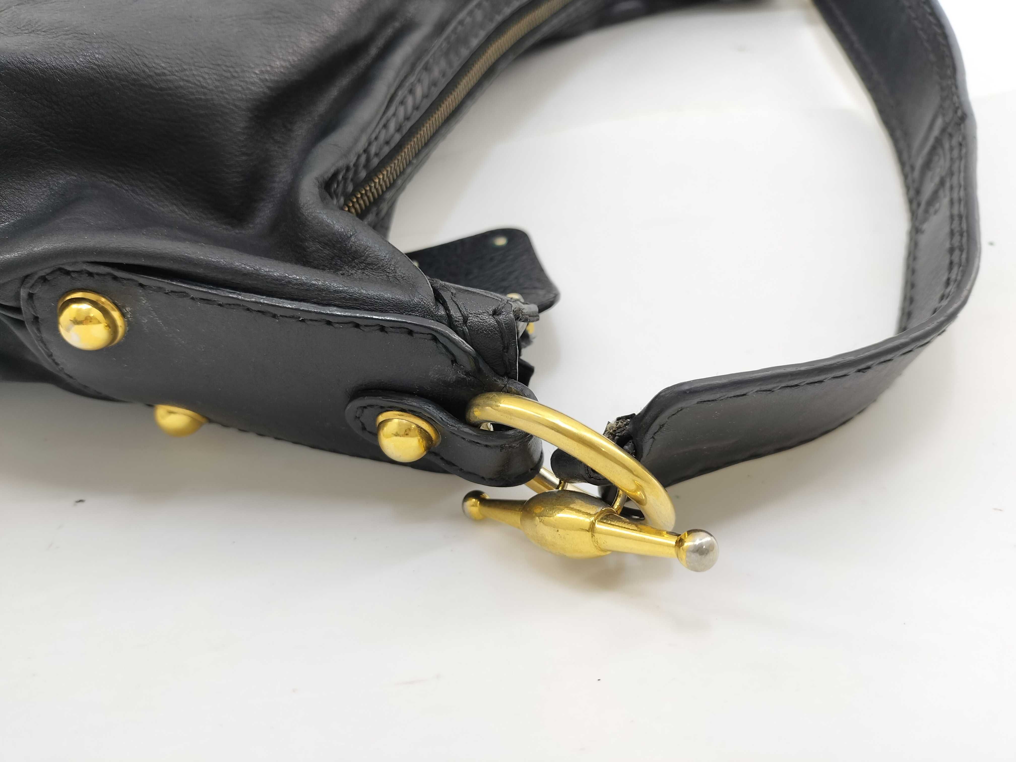 One-Shoulder Bag, Leather, Black, 211966 (Shoulder Bag) — view 6