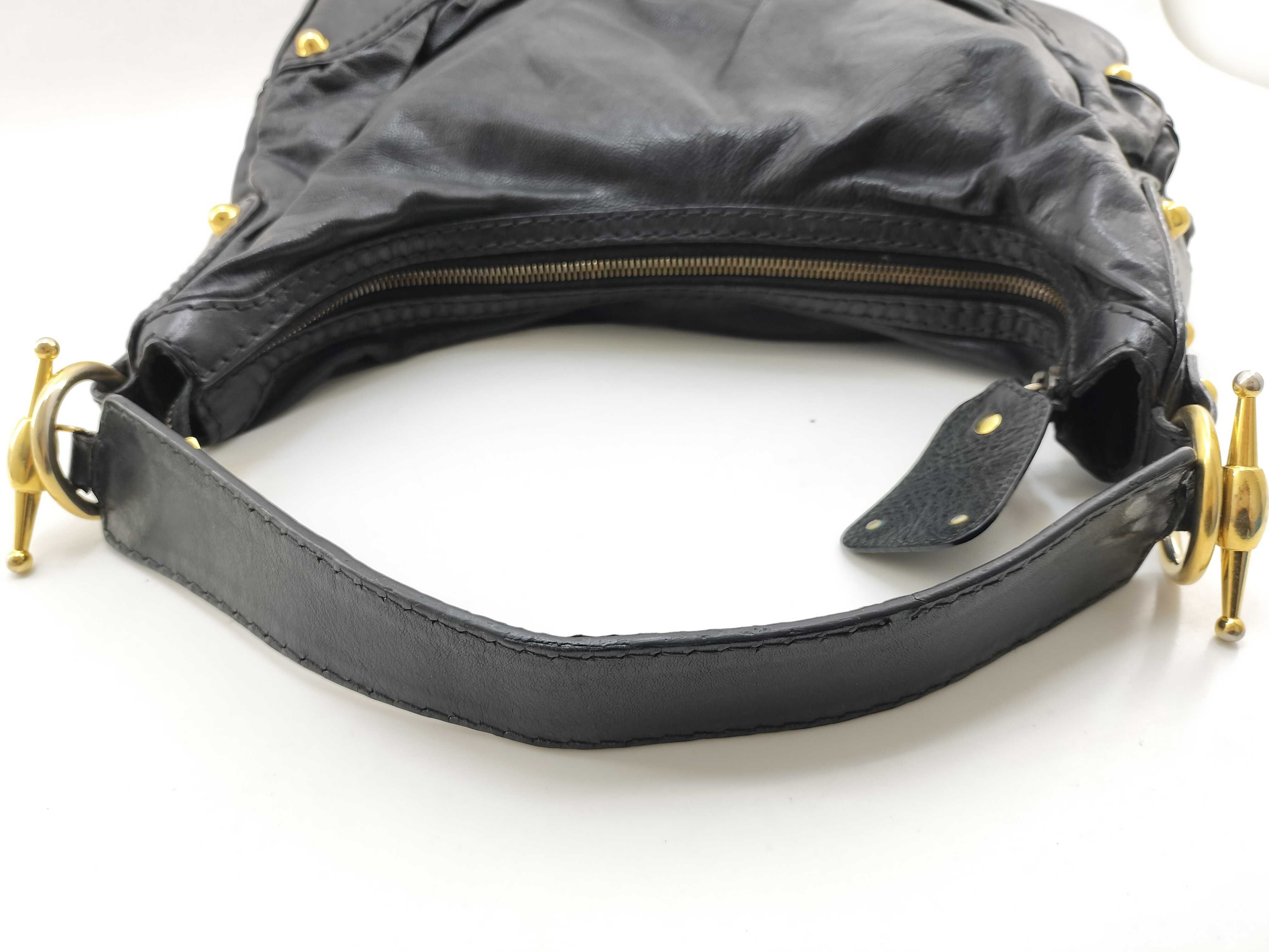 One-Shoulder Bag, Leather, Black, 211966 (Shoulder Bag) — view 8