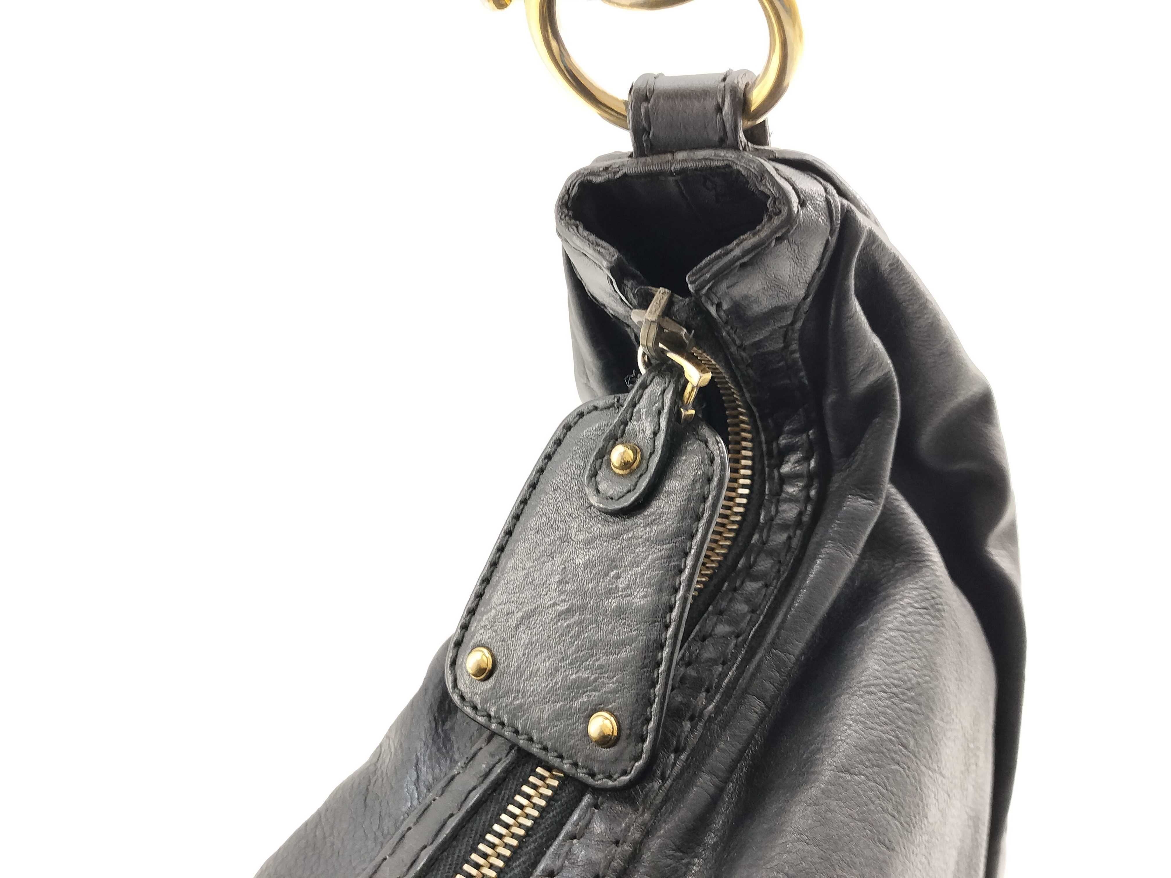 One-Shoulder Bag, Leather, Black, 211966 (Shoulder Bag) — view 10
