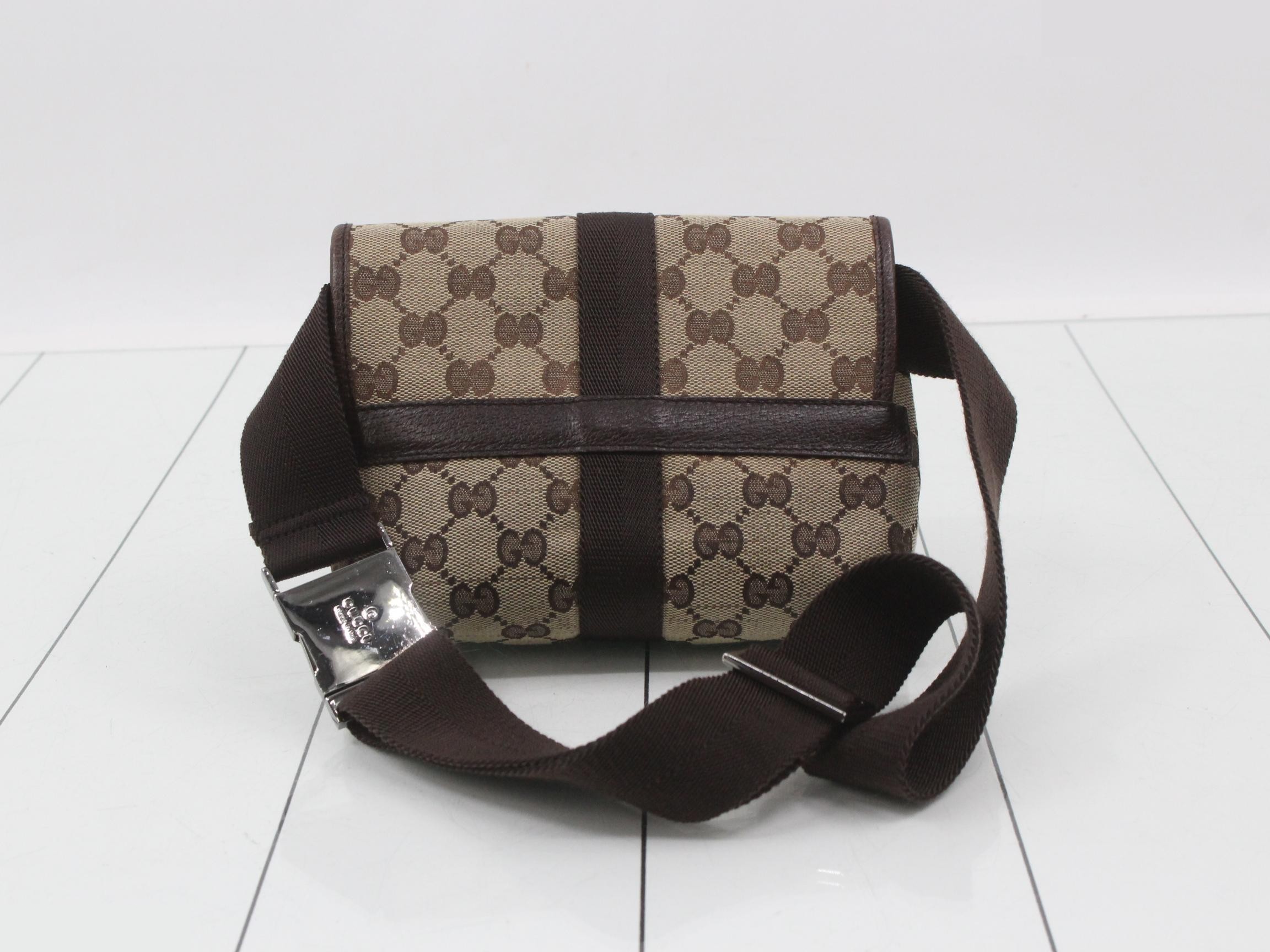 GG Canvas Body Bag, Beige/Brown Canvas — view 2