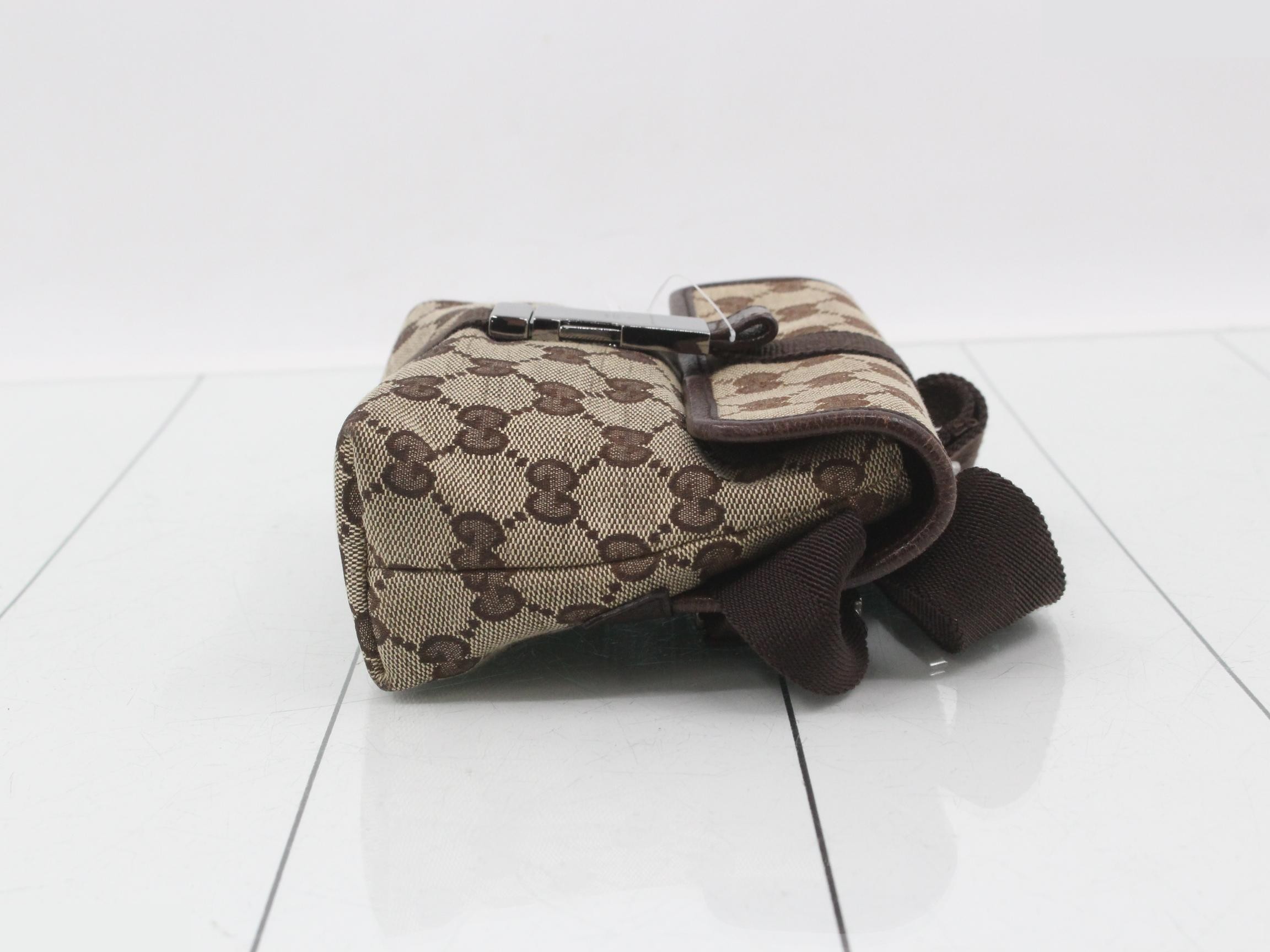 GG Canvas Body Bag, Beige/Brown Canvas — view 3