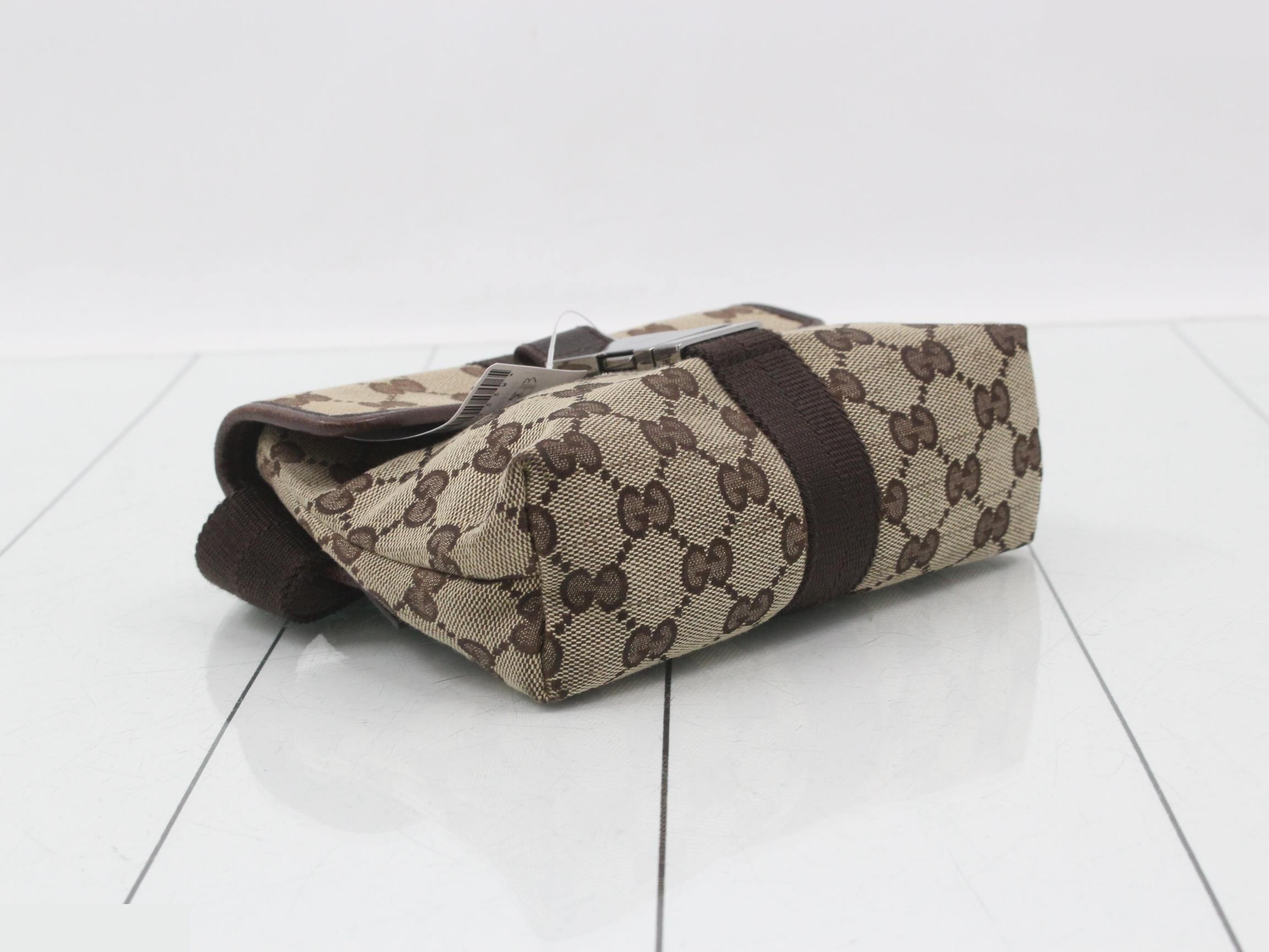 GG Canvas Body Bag, Beige/Brown Canvas — view 5