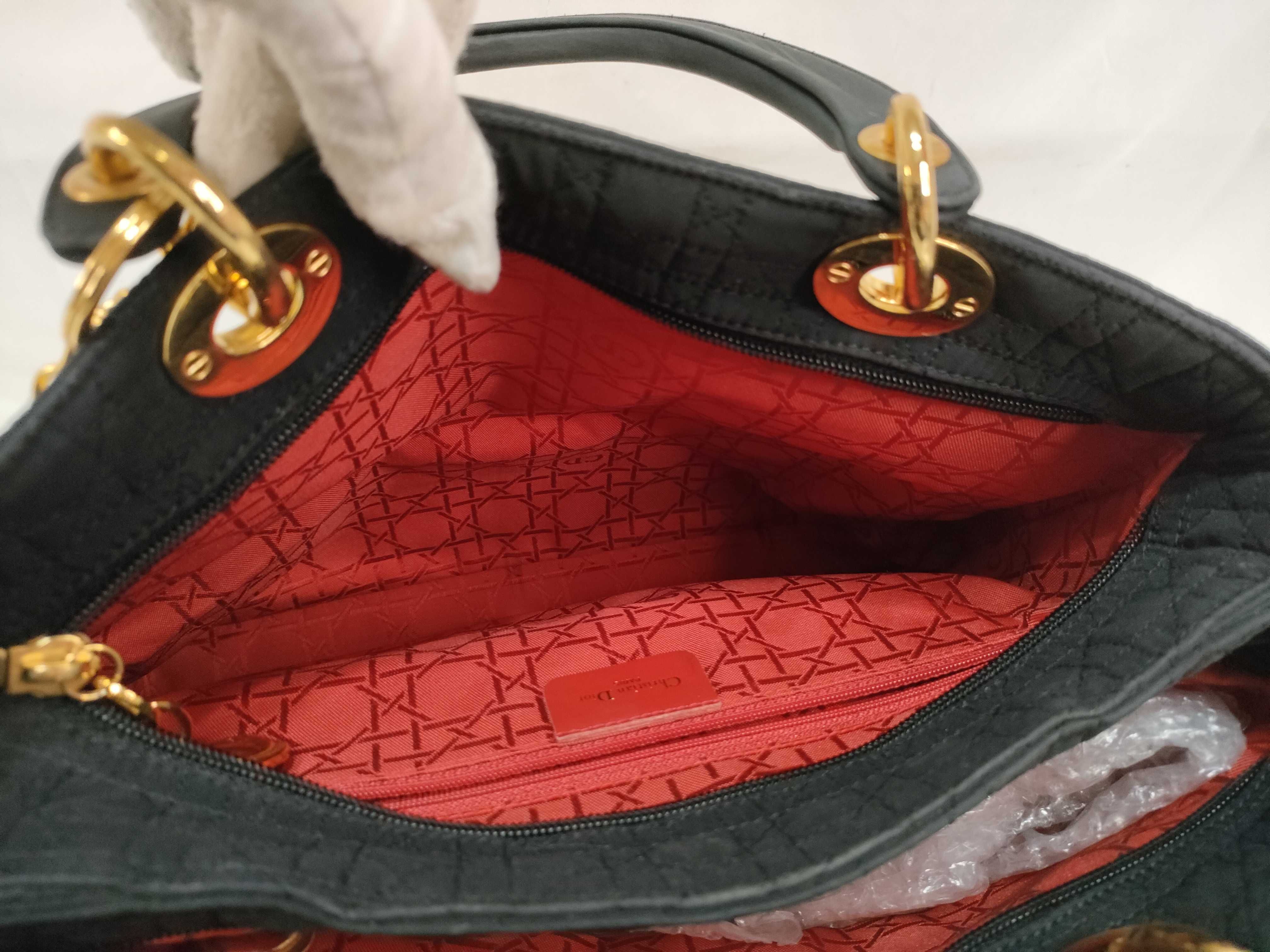 Lady Dior handbag, black nylon (with dust bag) — view 14