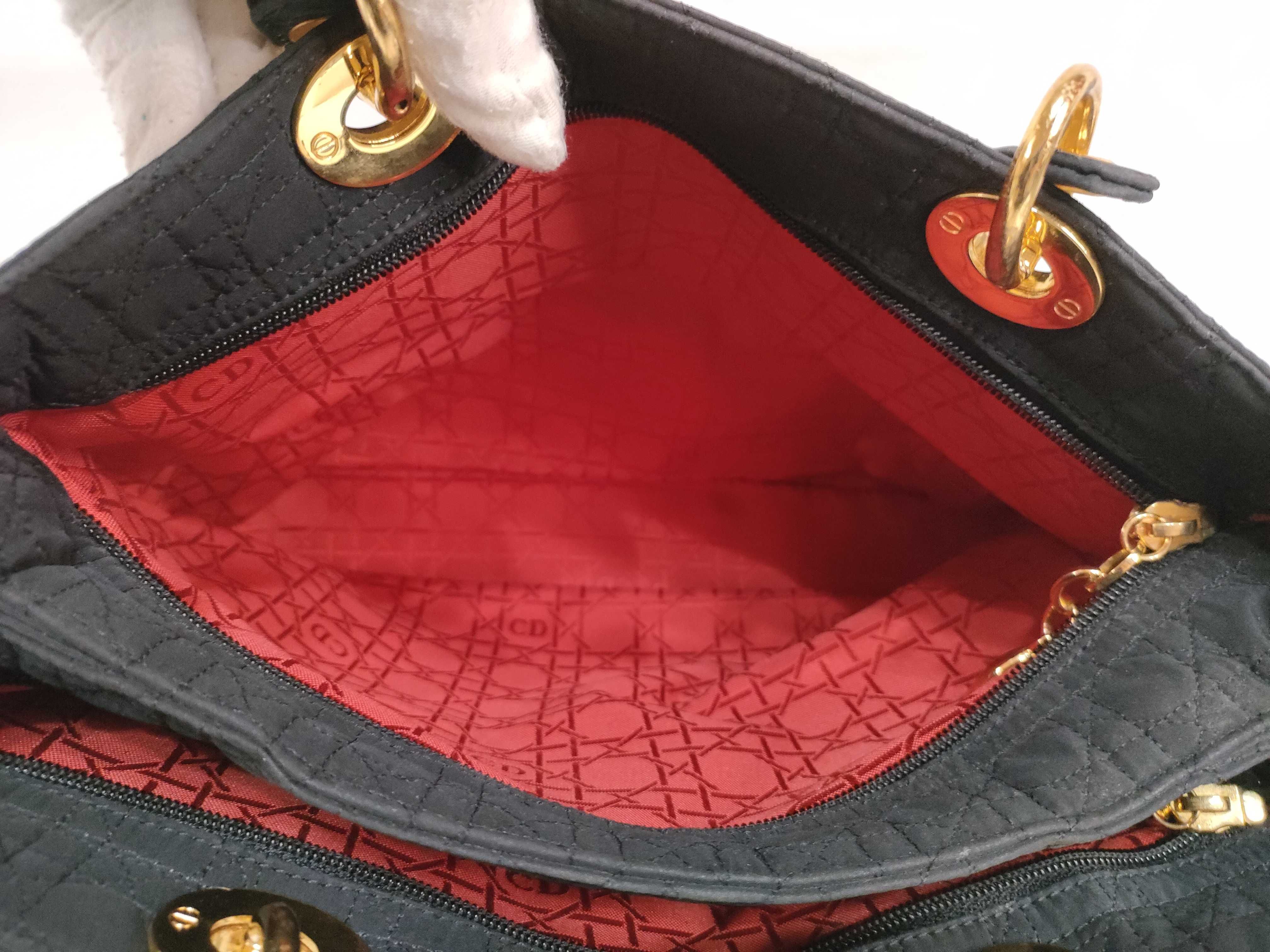 Lady Dior handbag, black nylon (with dust bag) — view 15
