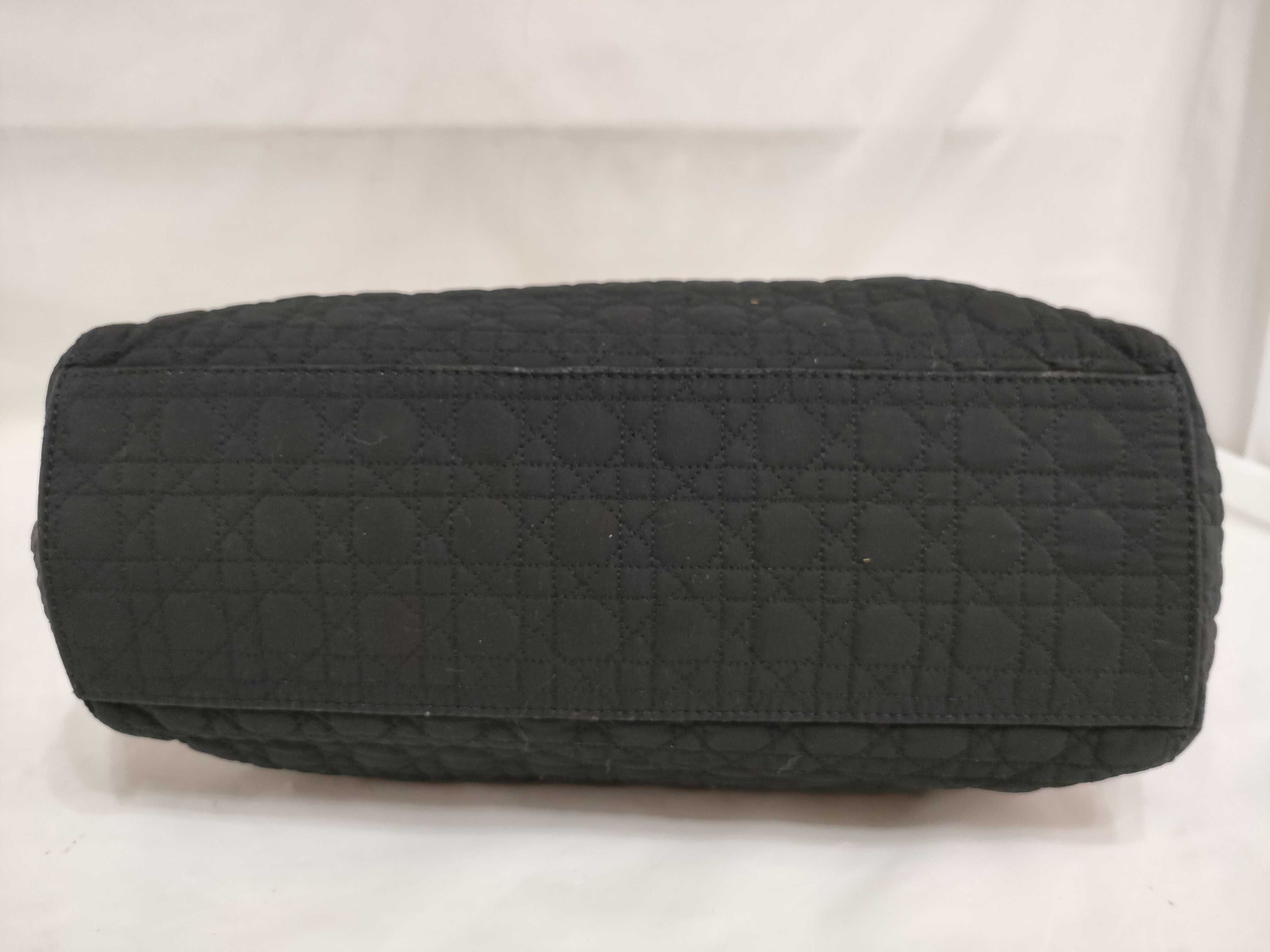 Lady Dior handbag, black nylon (with dust bag) — view 9