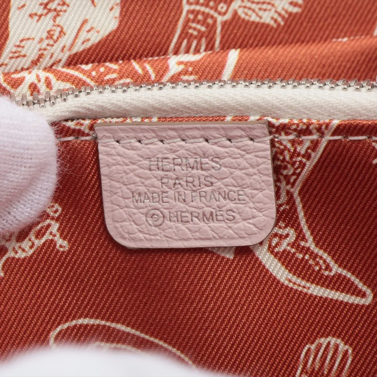 Azap Compact Silk In Evercolor Compact Wallet, Mauve Pale, Silver Hardware, B: 2023 — view 9