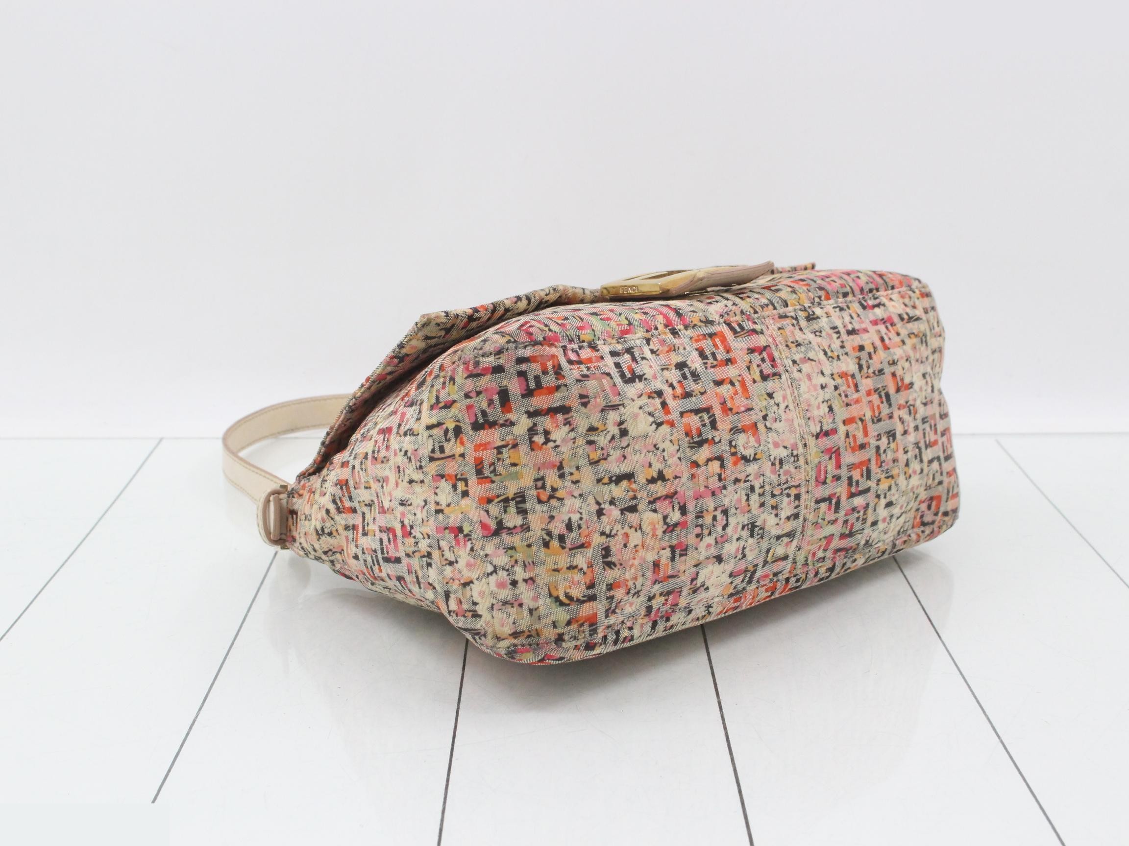 Zucchino Mamma Bucket Shoulder Bag, Canvas, Floral Pattern — view 5