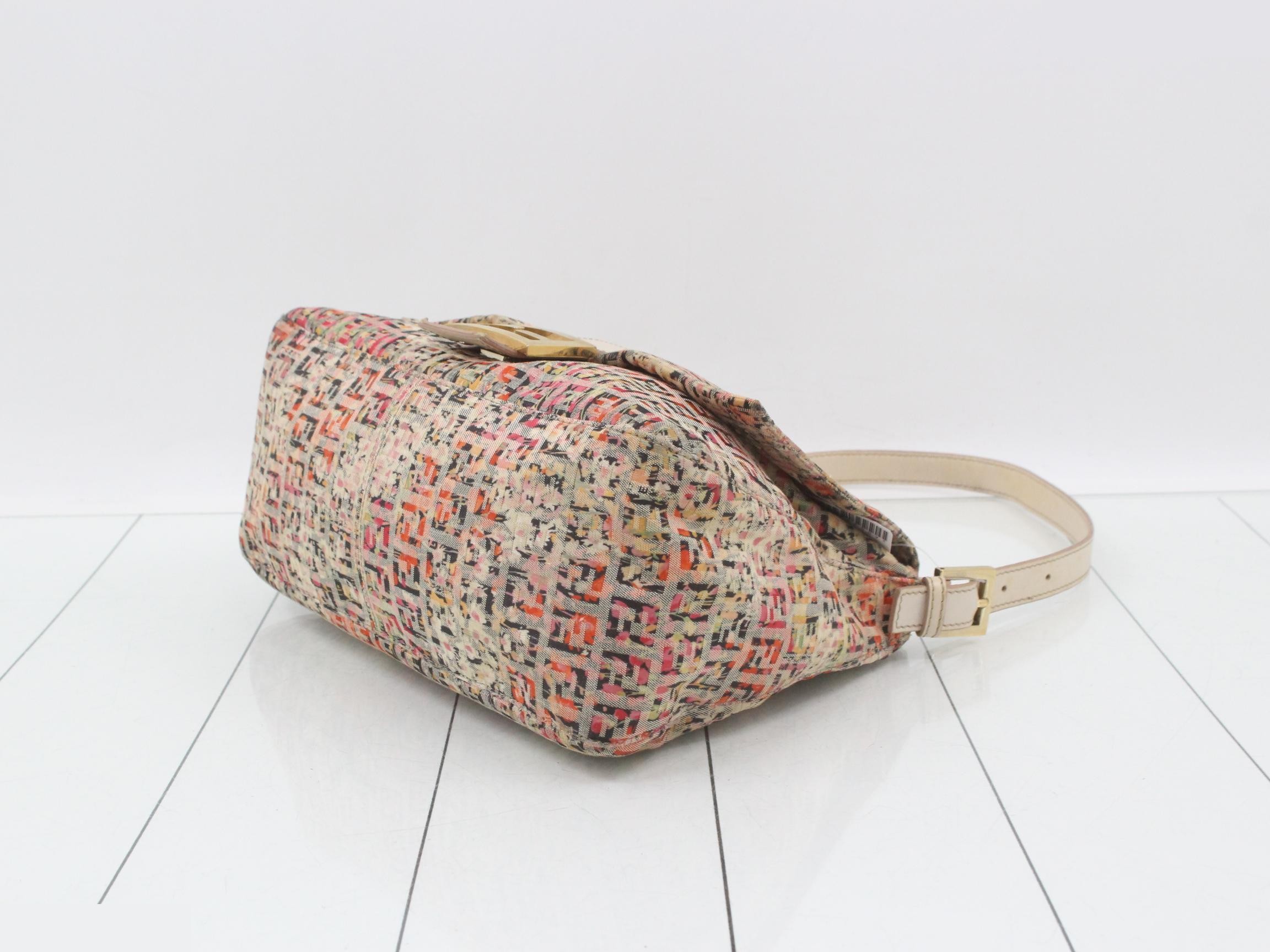 Zucchino Mamma Bucket Shoulder Bag, Canvas, Floral Pattern — view 6