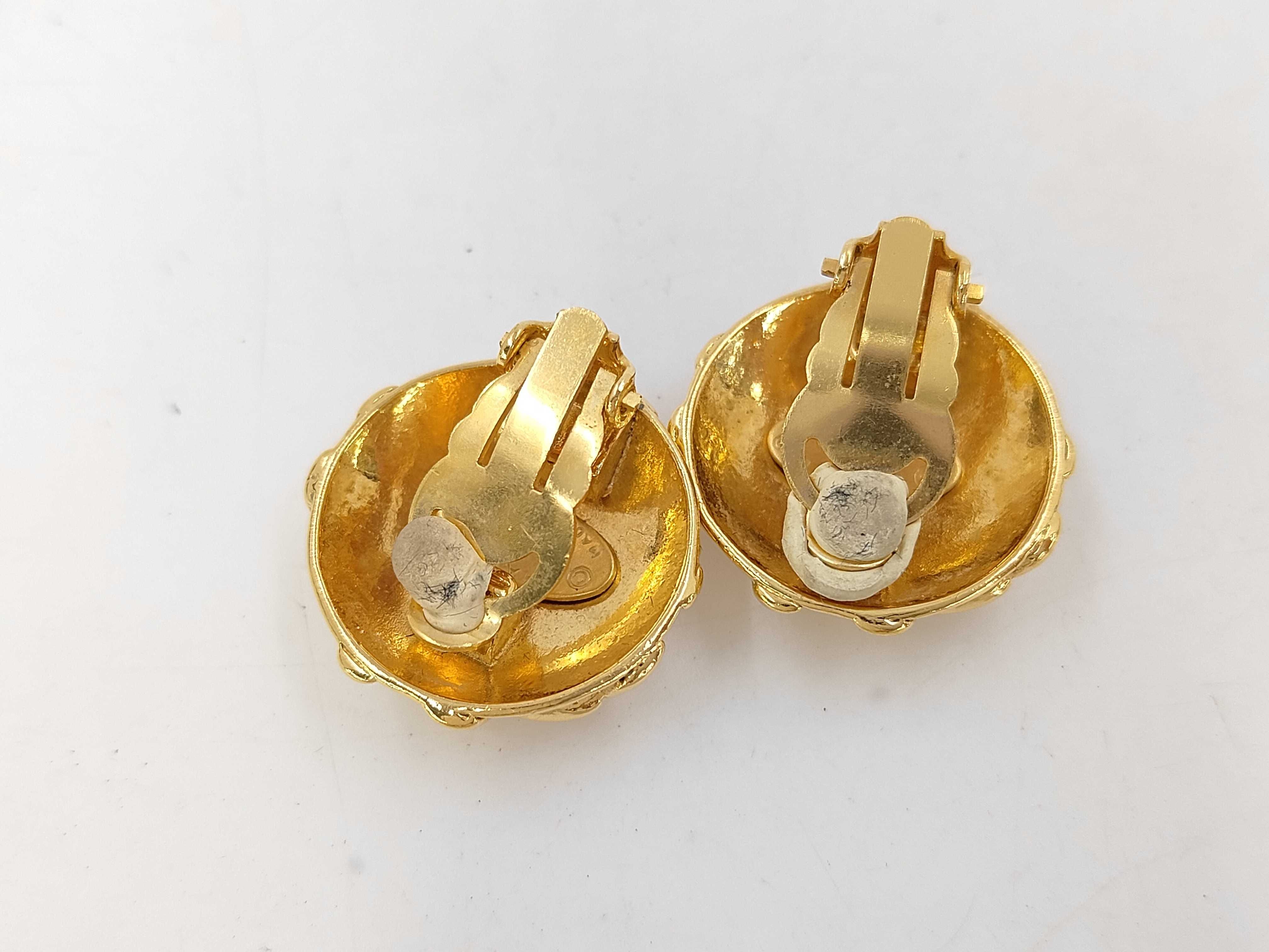 93A Earrings, Coco Mark Circle GP Earrings — view 2