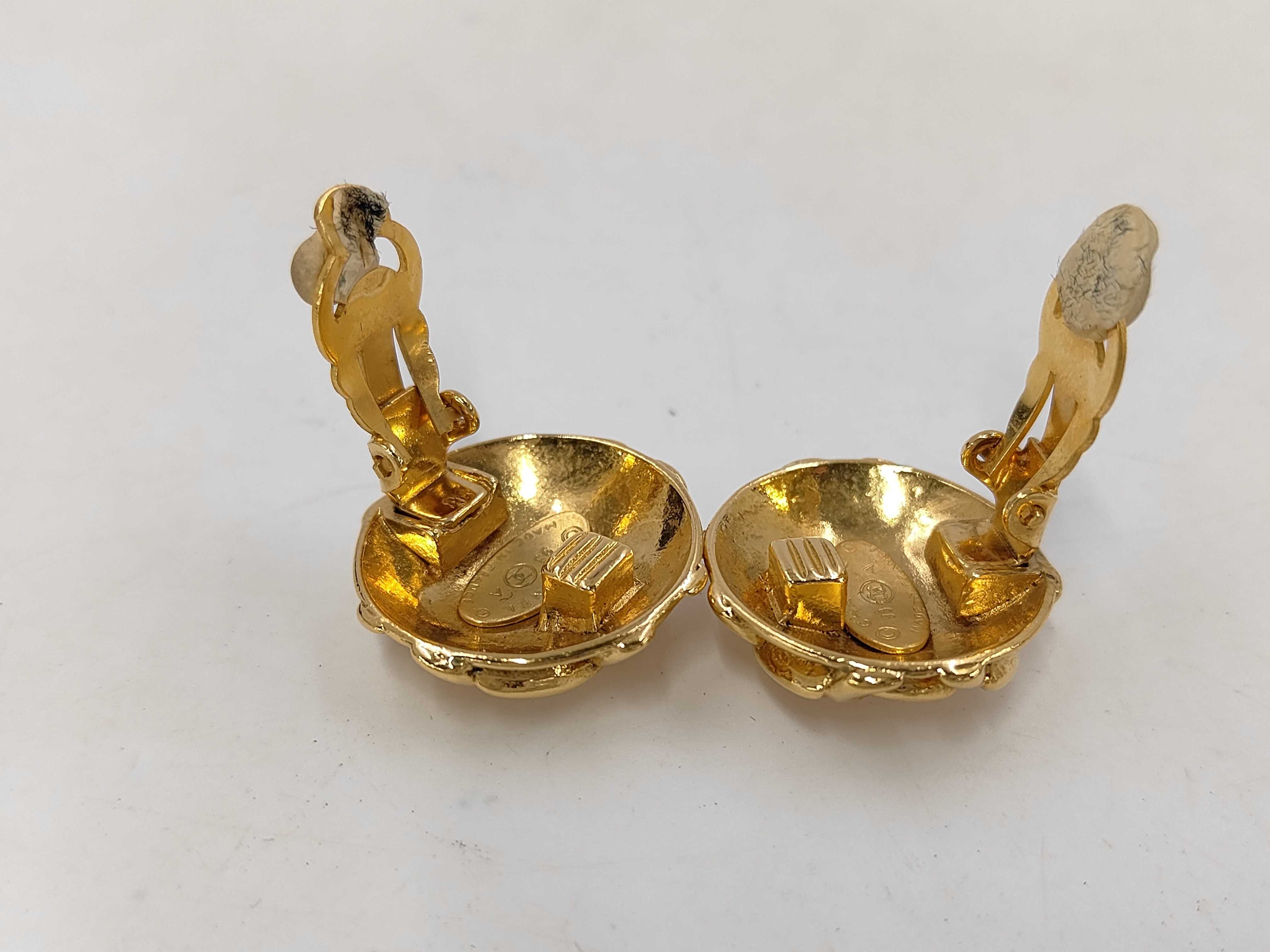 93A Earrings, Coco Mark Circle GP Earrings — view 4