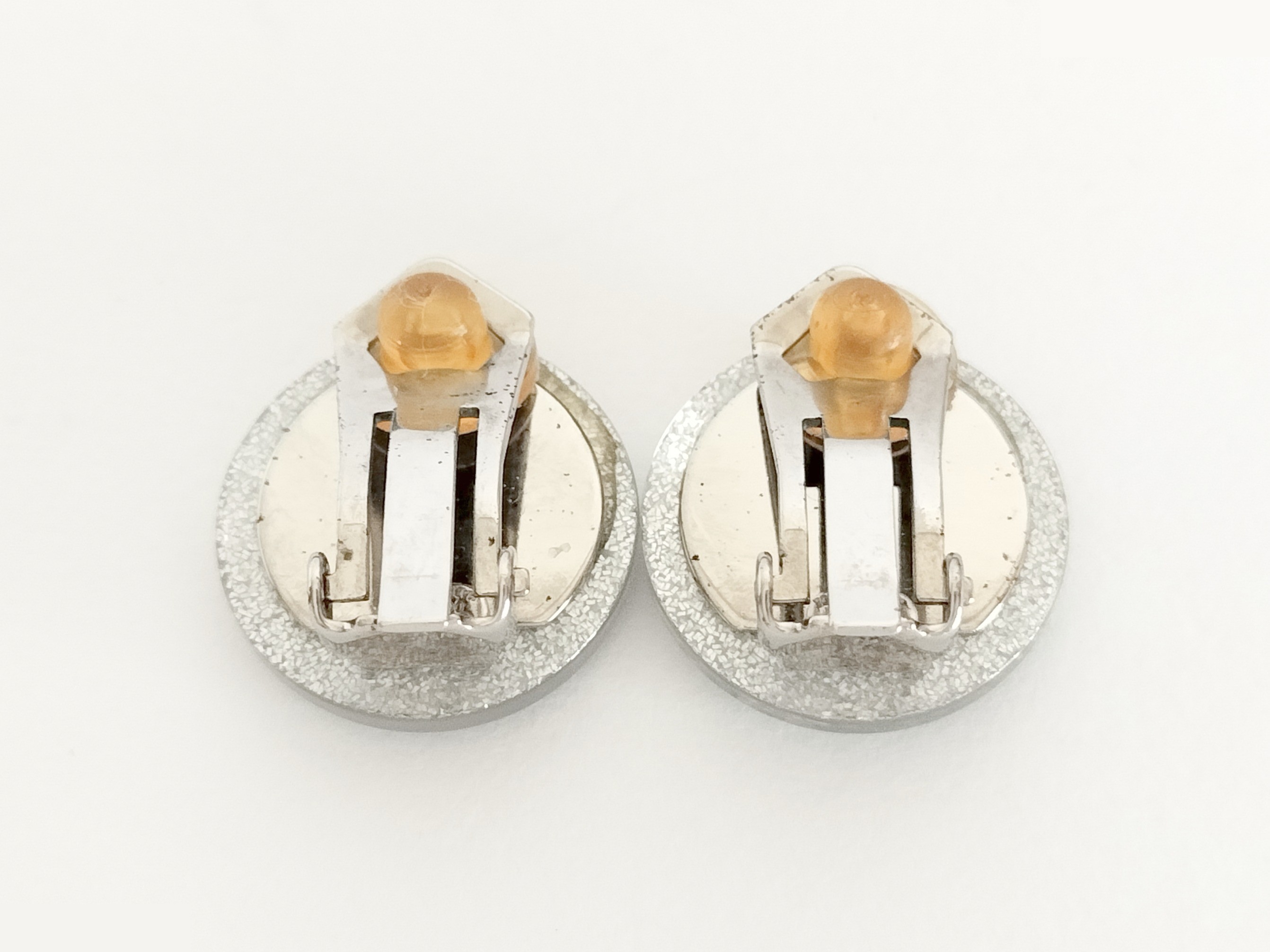 Coco Glitter Silver Earrings — view 4