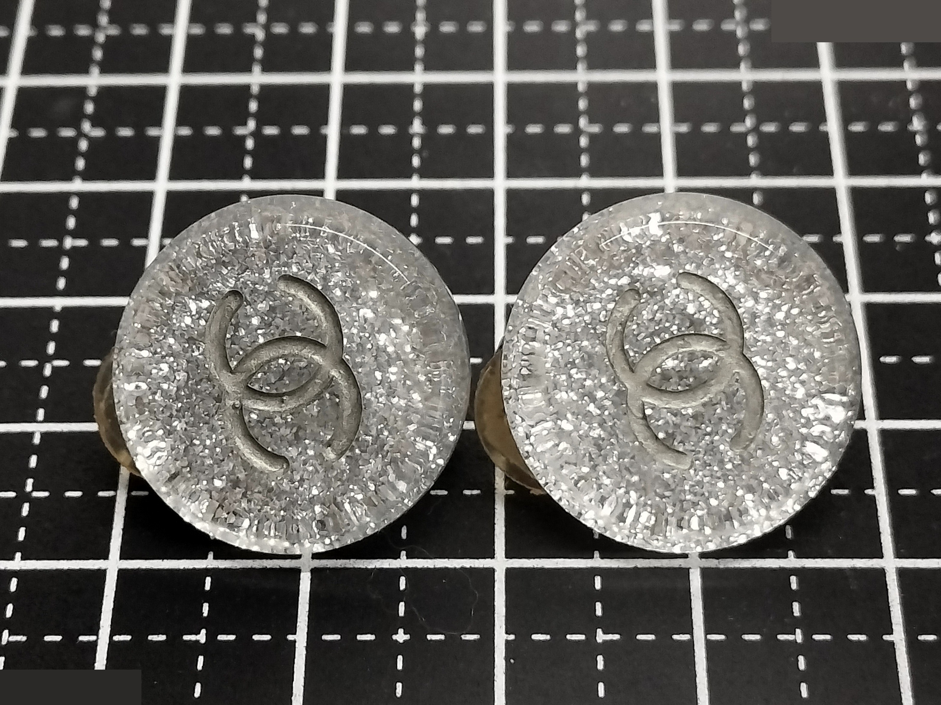 Coco Glitter Silver Earrings — view 6
