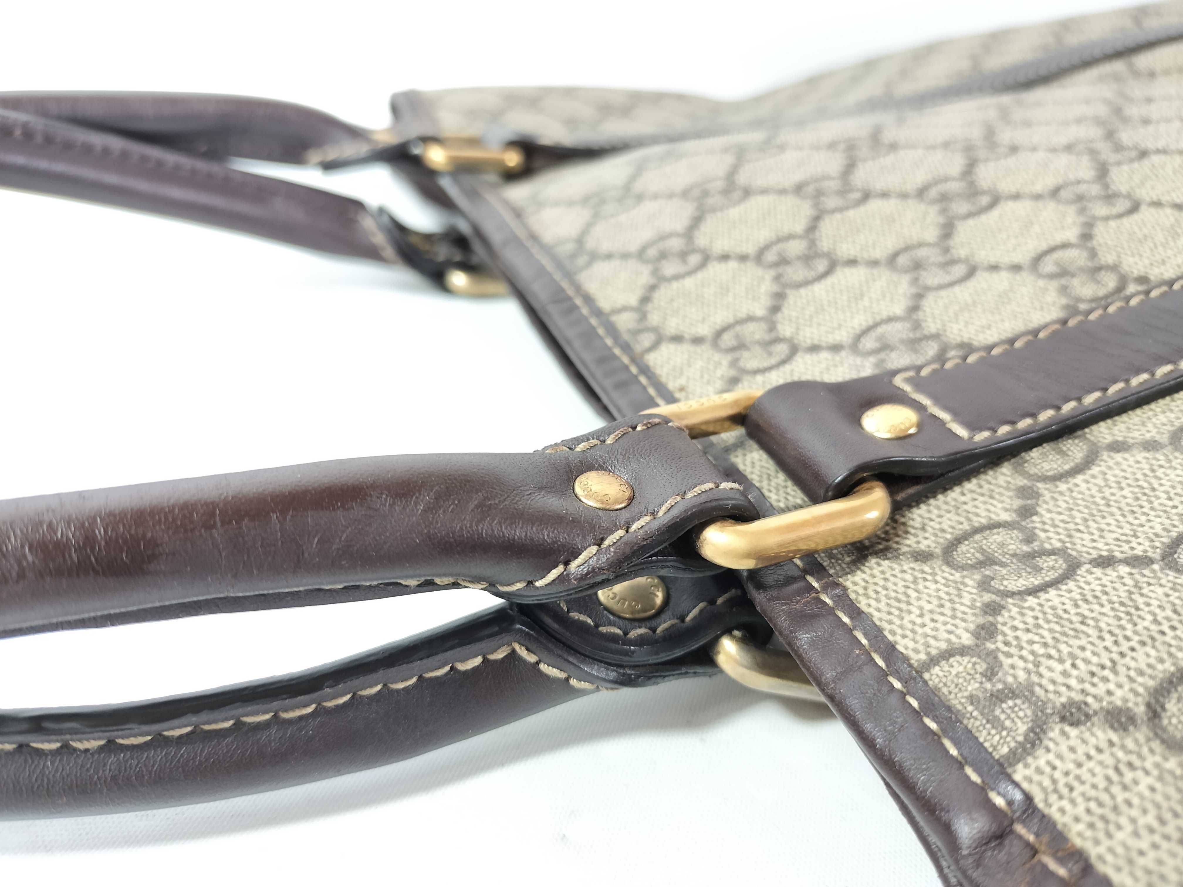 GG Supreme Tote Bag Brown Handbag — view 4
