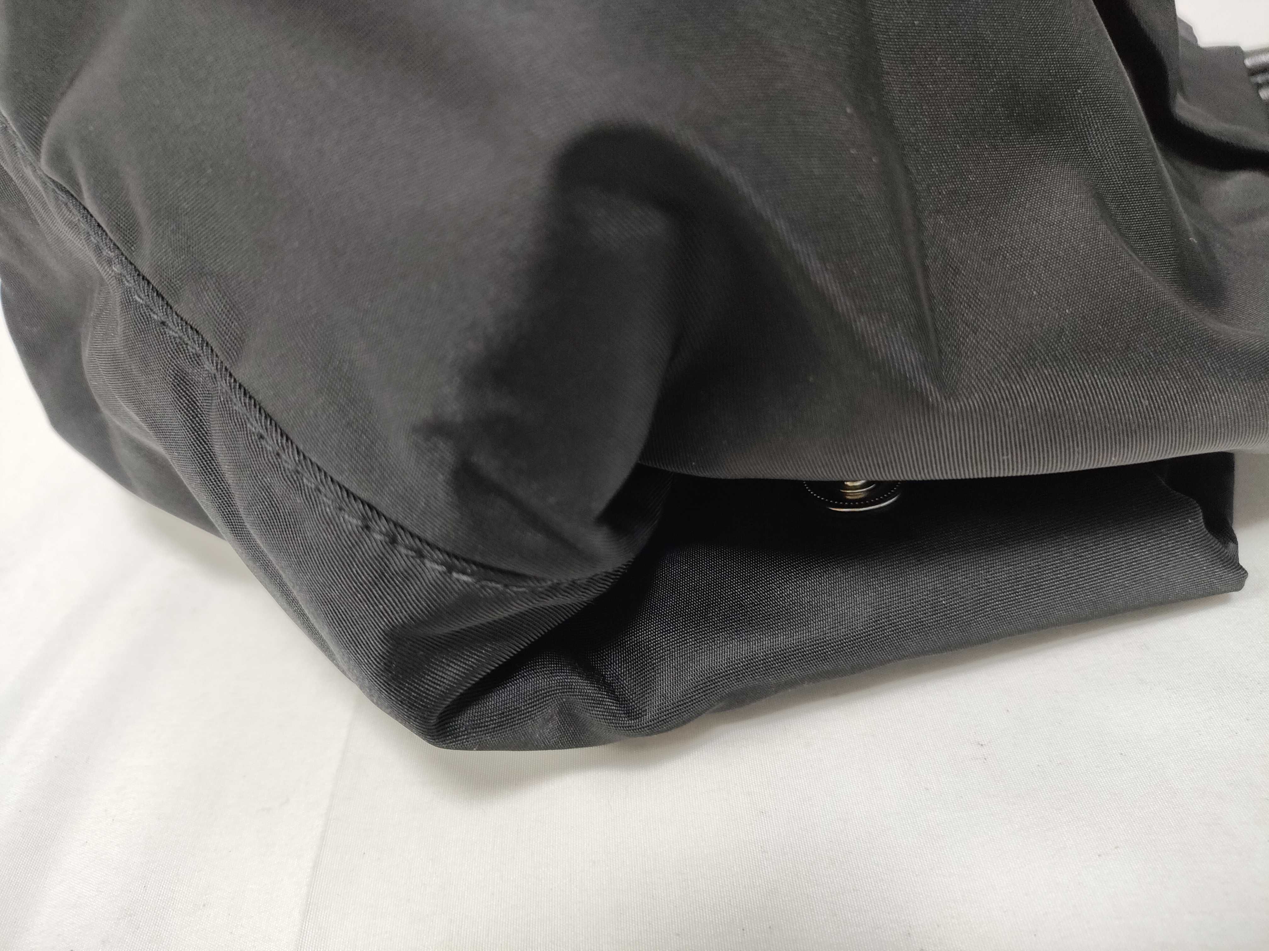 bag, nylon and leather, black handbag — view 6