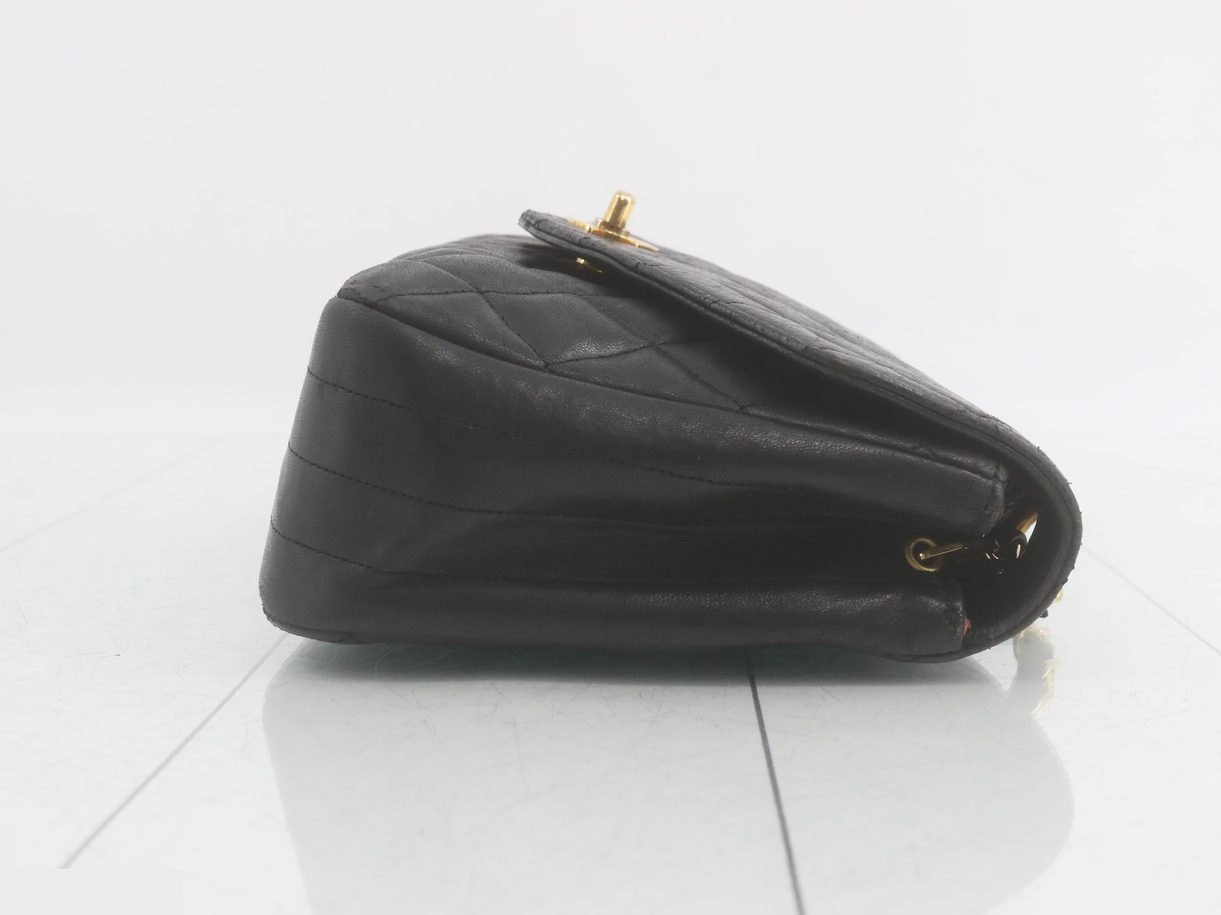 Matelassé Lambskin Chain Shoulder Bag — view 3