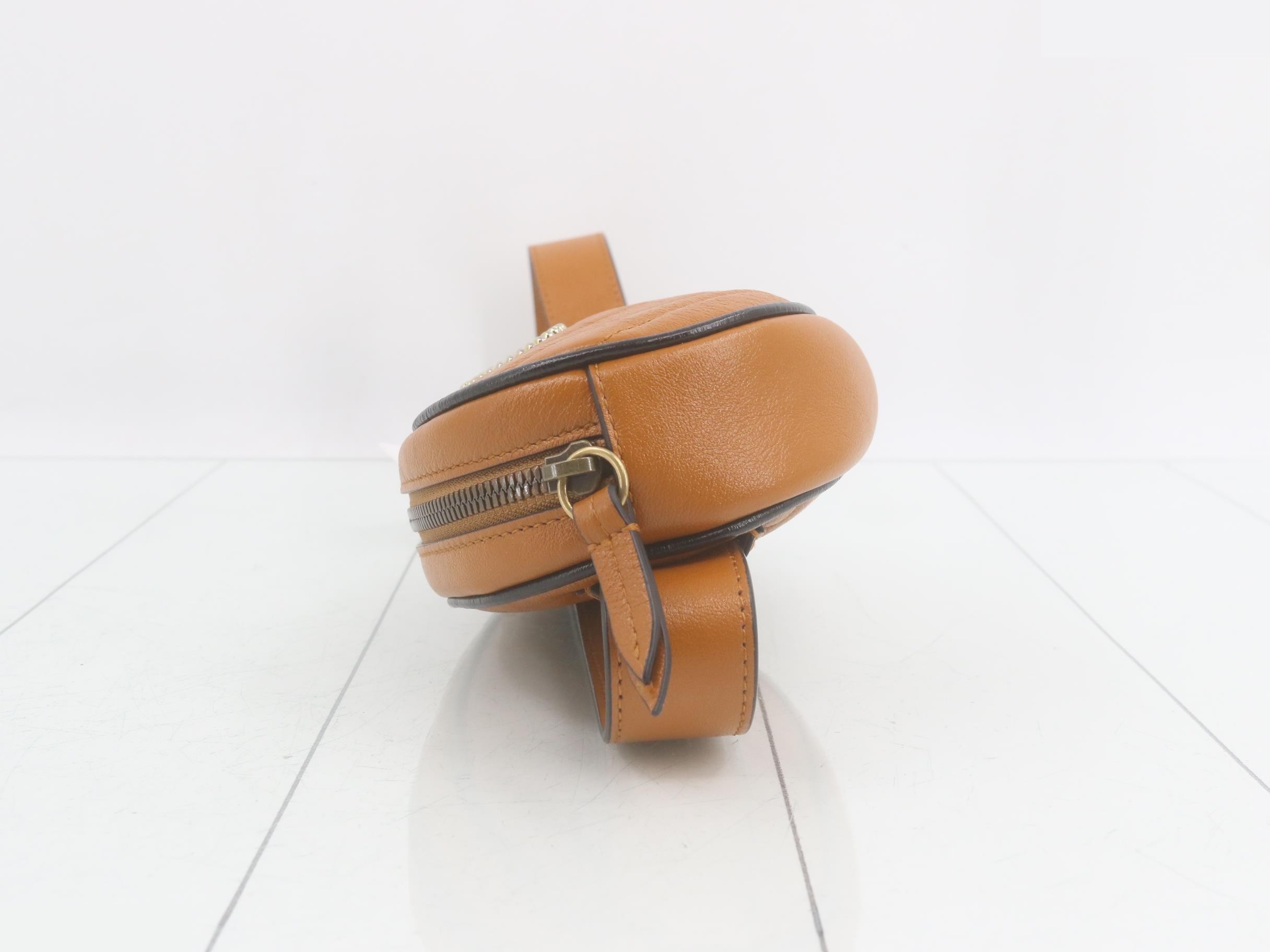 GG Marmont Leather Waist Bag, Brown — view 4