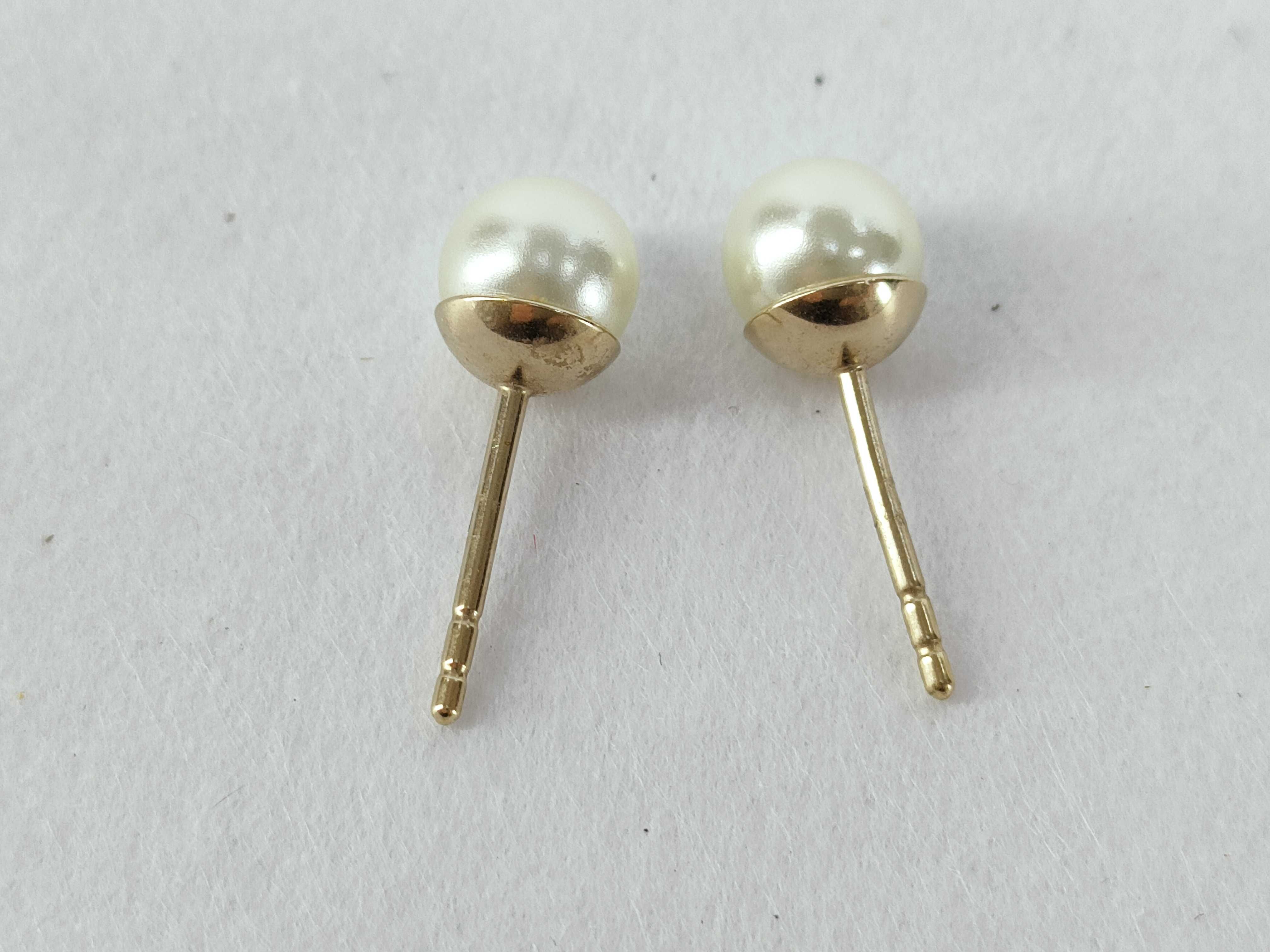 Tribal Pearl Earrings — view 3