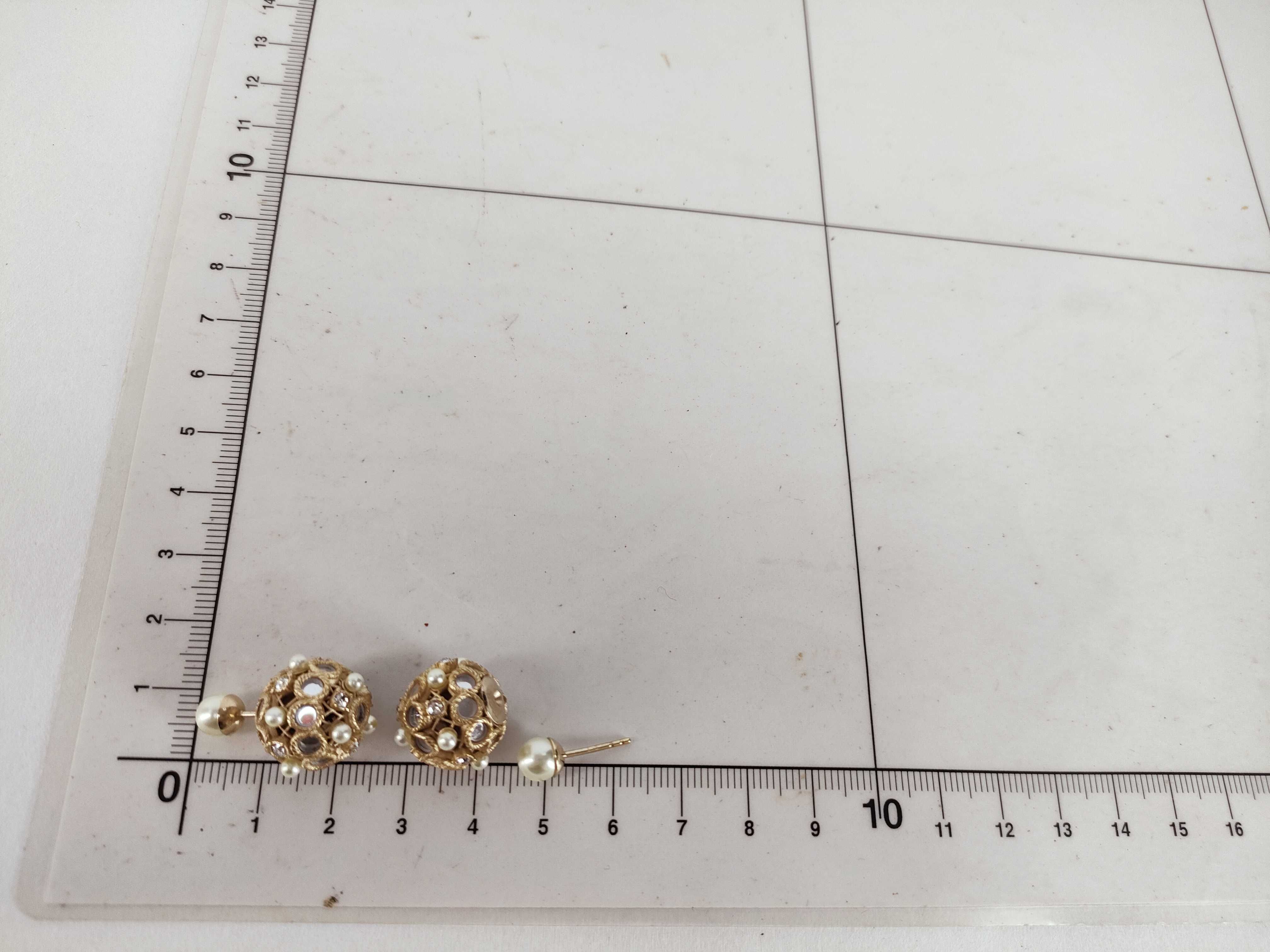 Tribal Pearl Earrings — view 10
