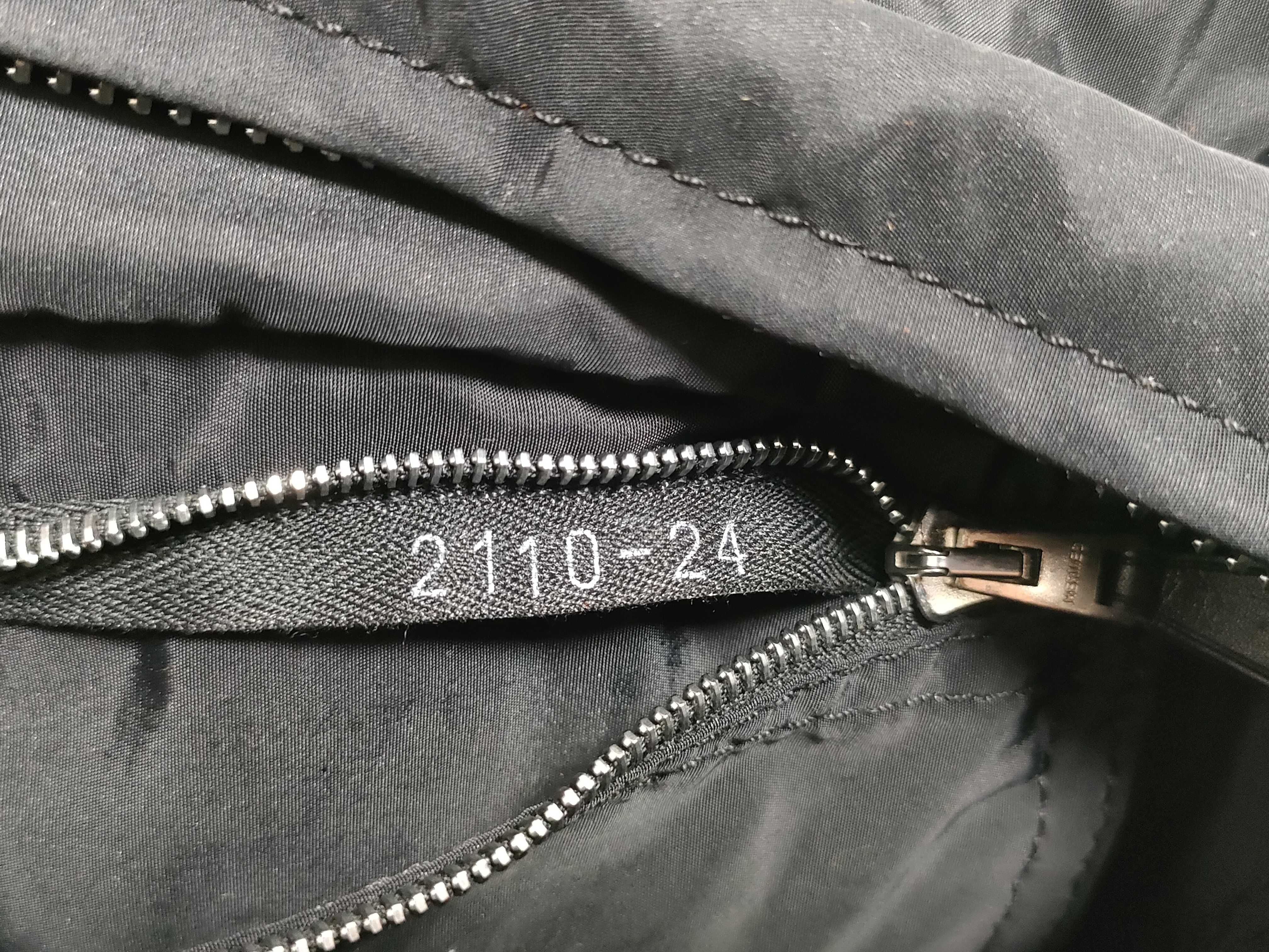 Acapulco PM Nylon x Leather Tote Bag with Silver Hardware (Black) — view 13